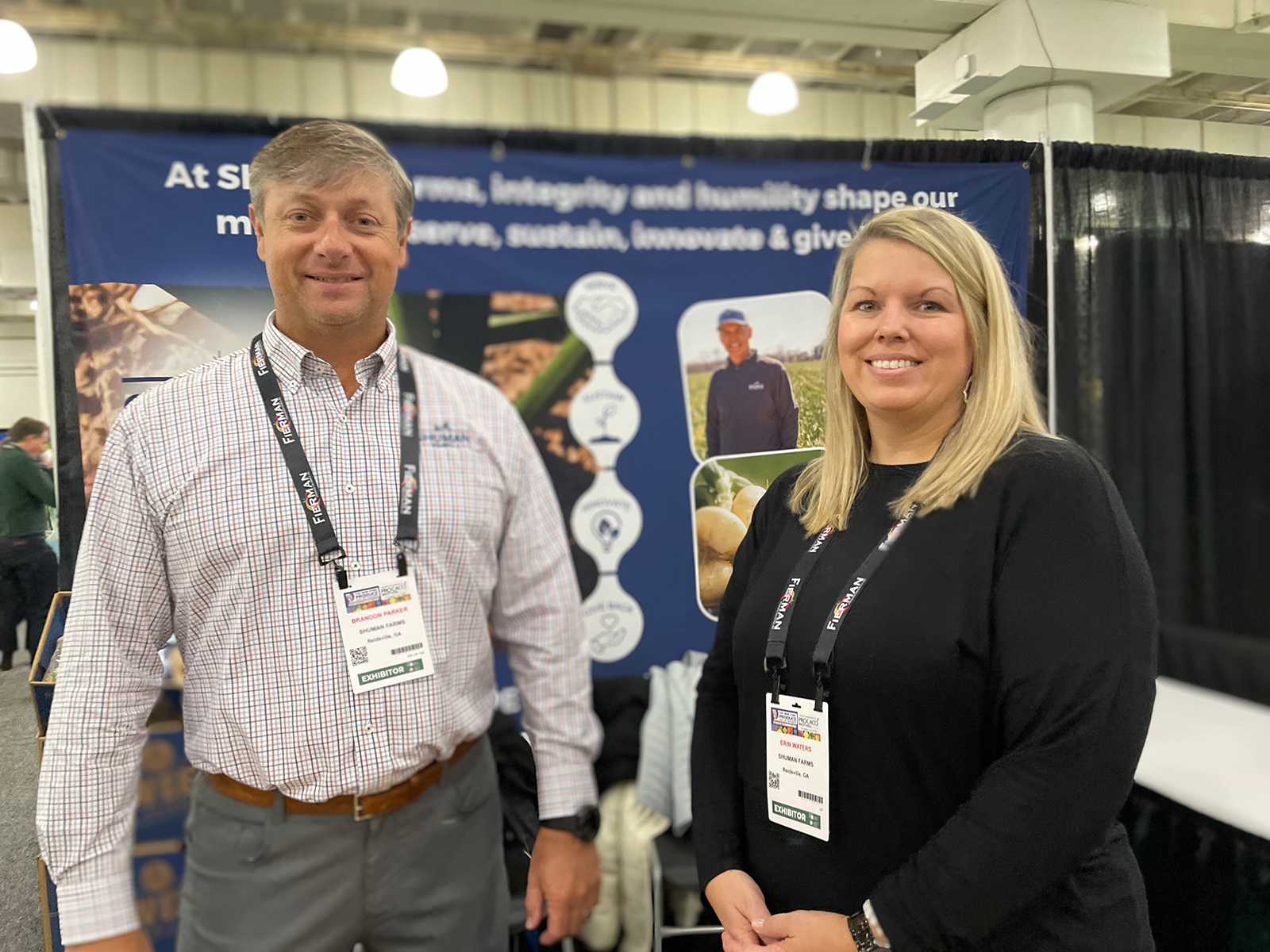 Brandon Parker and Erin Waters of Shuman Farms. 