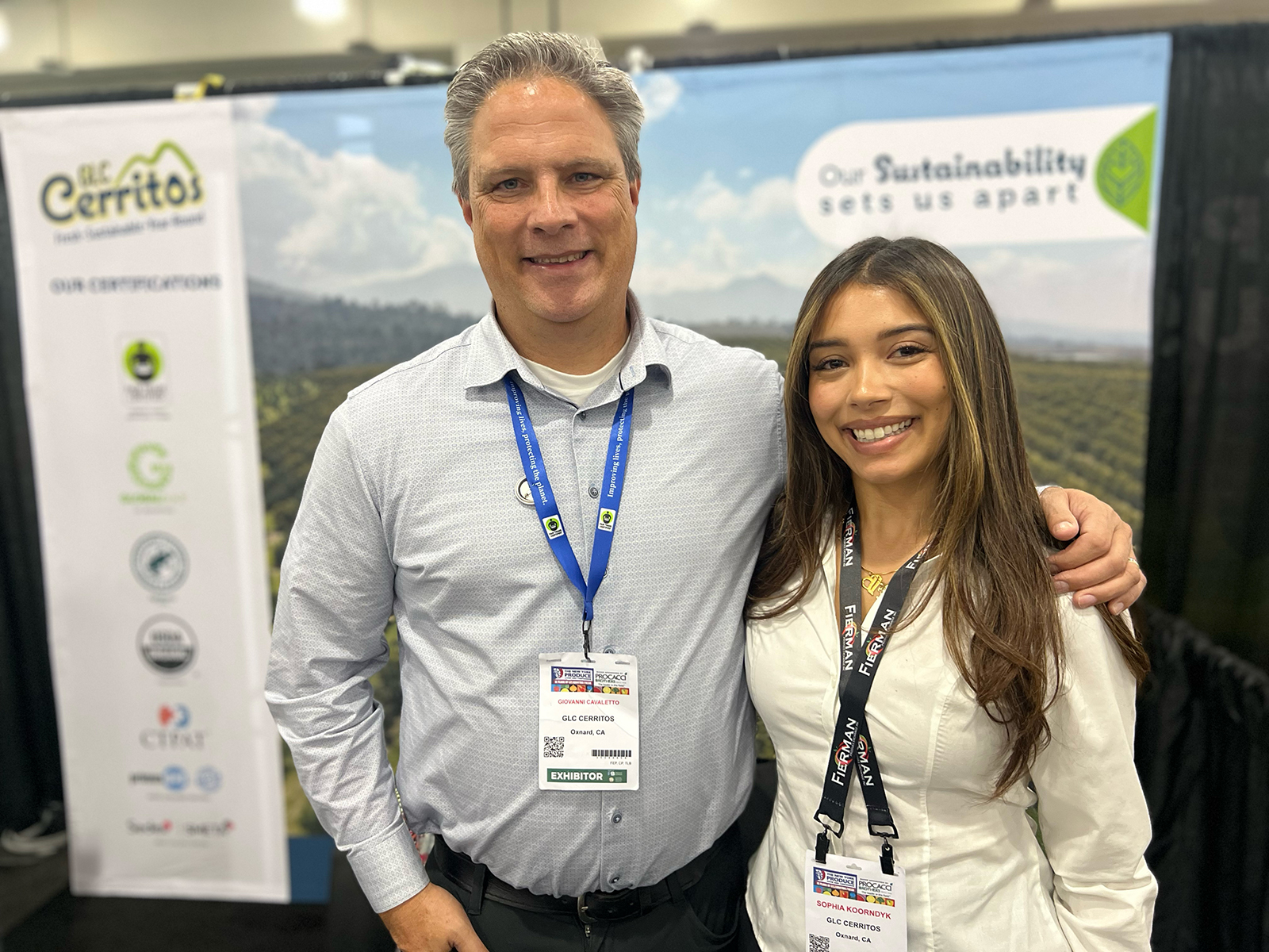 At the GLC Cerritos booth were Giovanni Cavaletto and Sophia Koorndyk.