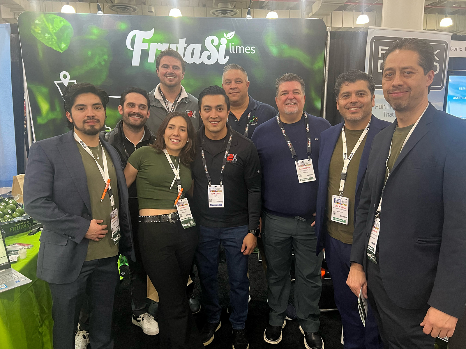 The team at EV Produce greeted visitors throughout the day during the New York Produce Show.