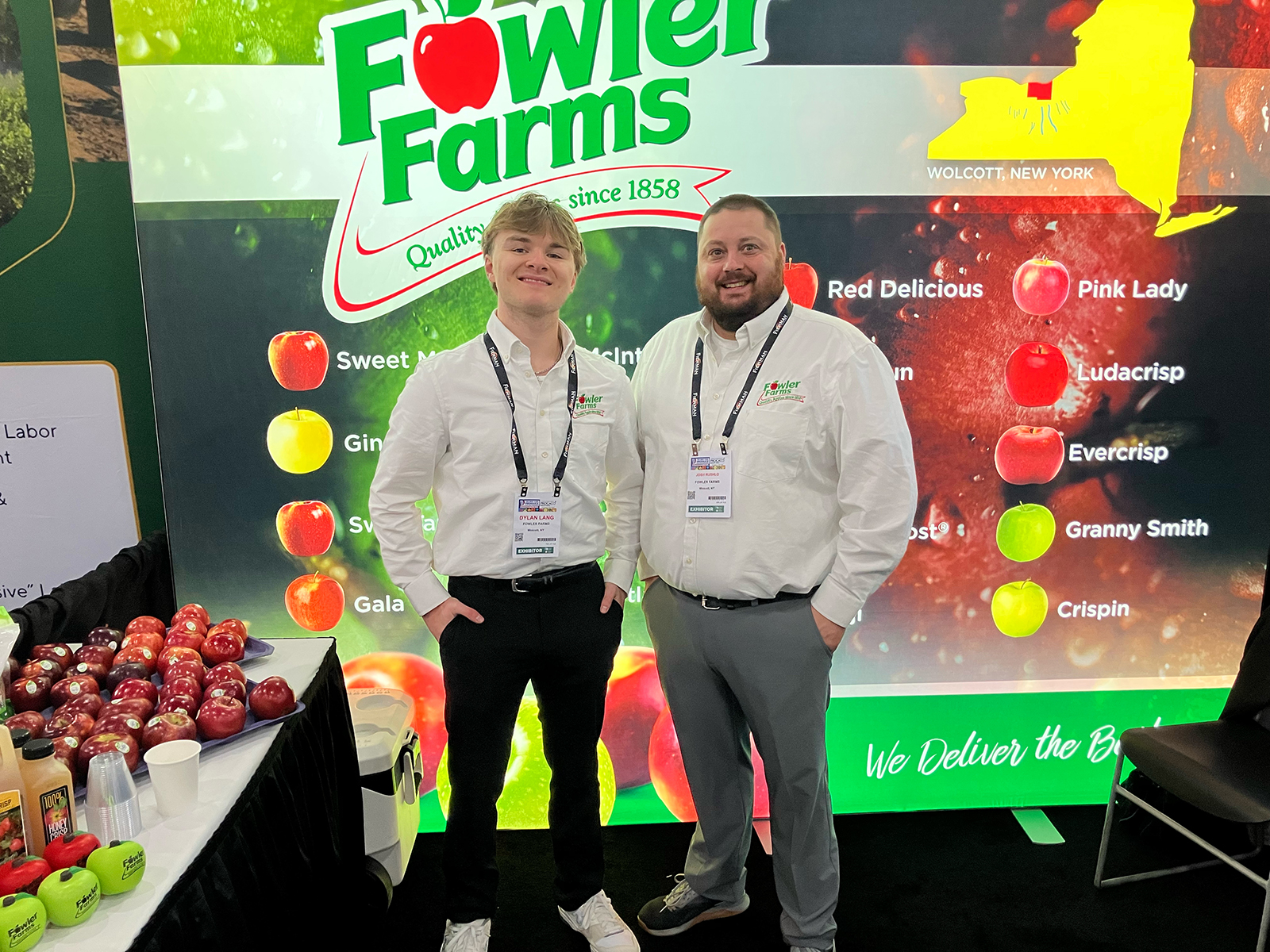 Dylan Lang and Josh Rushlo of Fowler Farms. 
