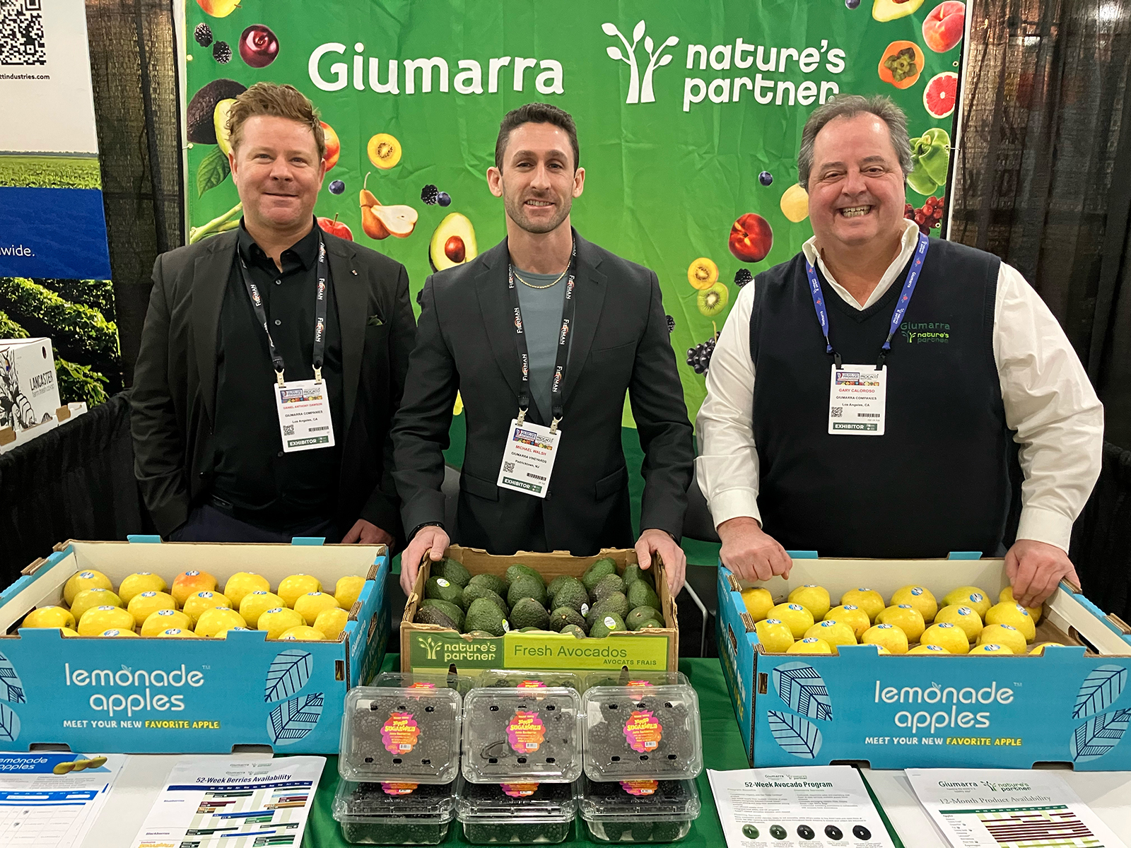 Daniel Anthony Dawson, Michael Walsh and Gary Caloroso of Giumarra Cos. 