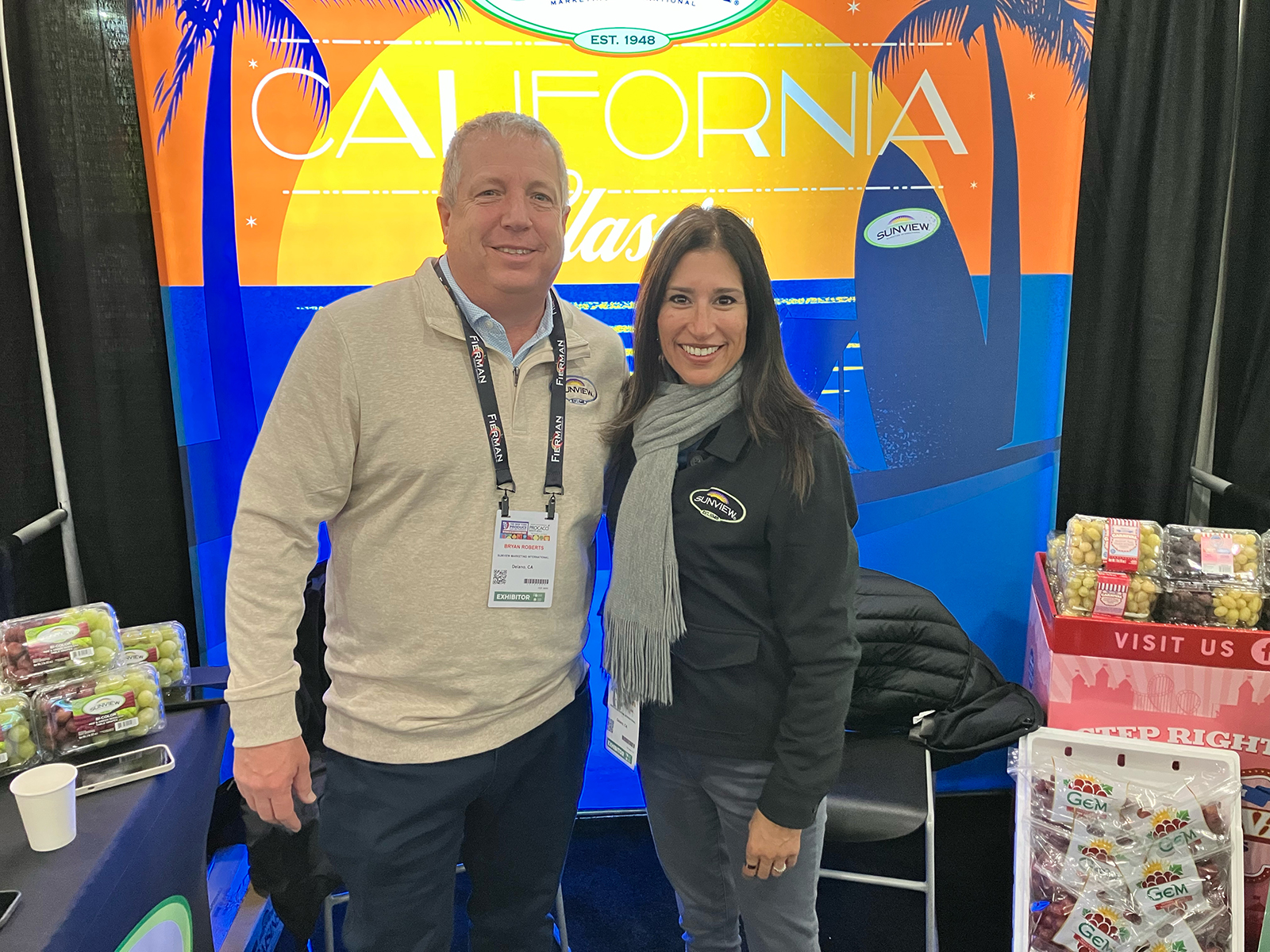 Bryan Roberts and Lisa (Davis) Corrigan of Sunview Marketing International. 