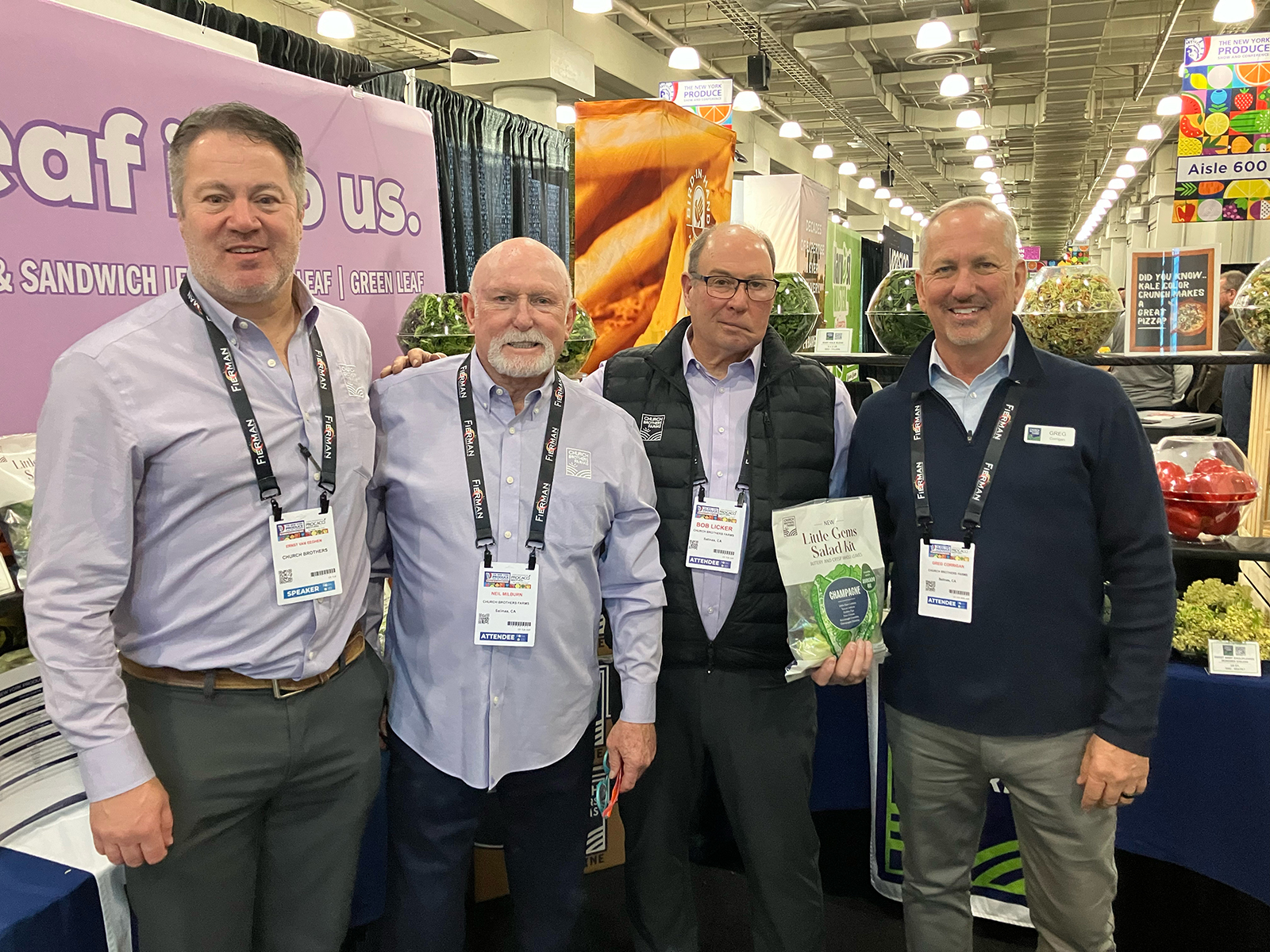 Ernst Van Eeghen, Neil Milburn, Bob Licker and Greg Corrigan of Church Bros. 