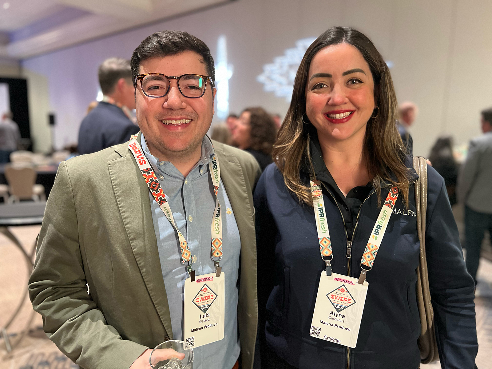 Luis Galaviz and Alyna Cardenas of Malena Produce.