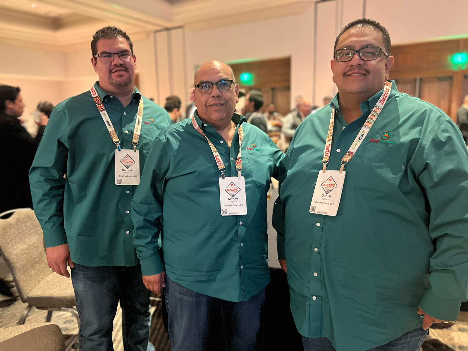 Dominic Romero, Manny Fajardo and Danny Bustamente of iDeal HarBest.