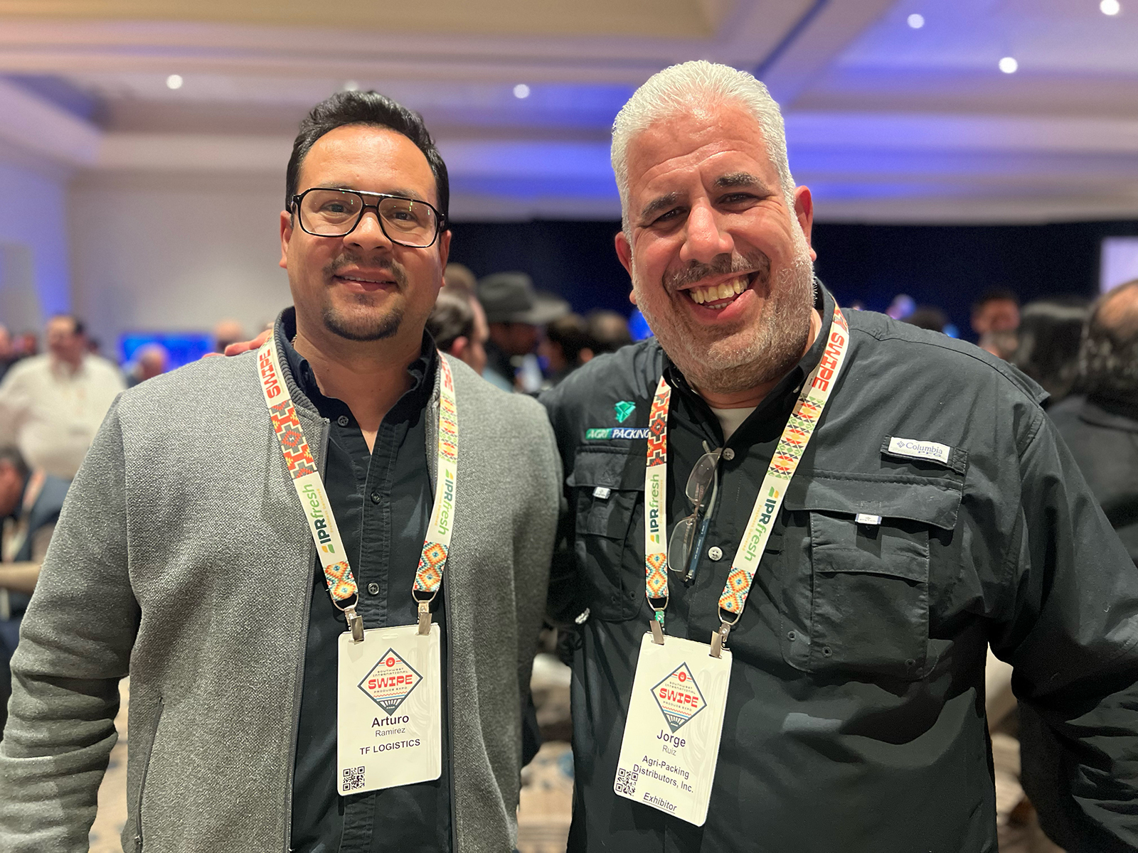 Arturo Ramirez of TF Logistics and Jorge Ruis of Agri-Packing Distributors.
