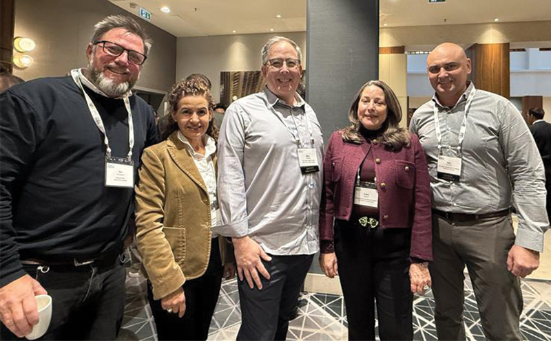 Ben Hoodless of ElementAG, Frances Tolson of Rijk Zwaan Distribution, Marc Oshima of Oshima Good Food, Helen Aquino of Village Fresh Greenhouse Grown and Sam Kisvarda of Flavorite Hydroponic Tomatoes.