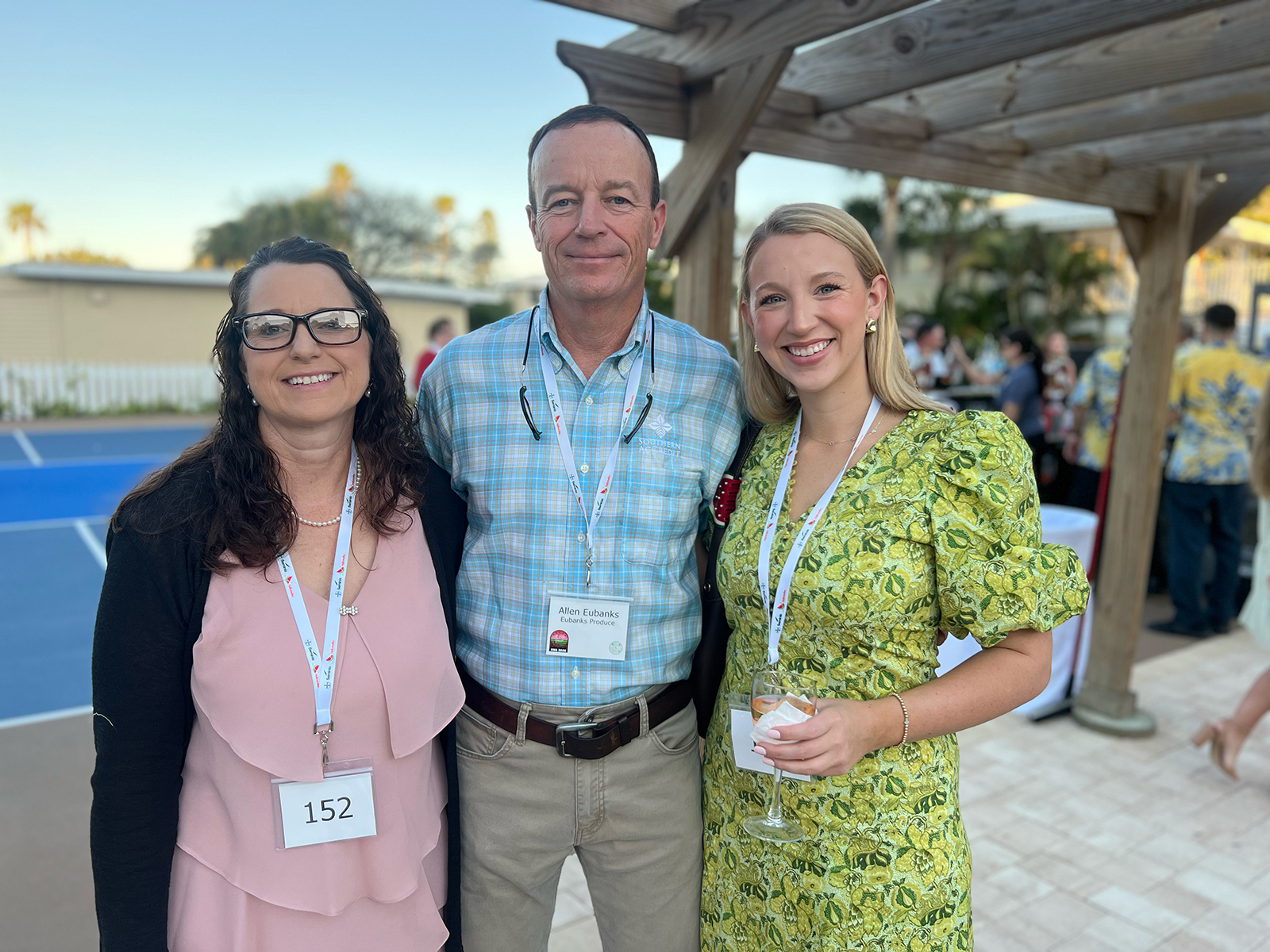 Janice and Allen Eubanks with their daughter, Allison Scott, of Eubanks Farms.