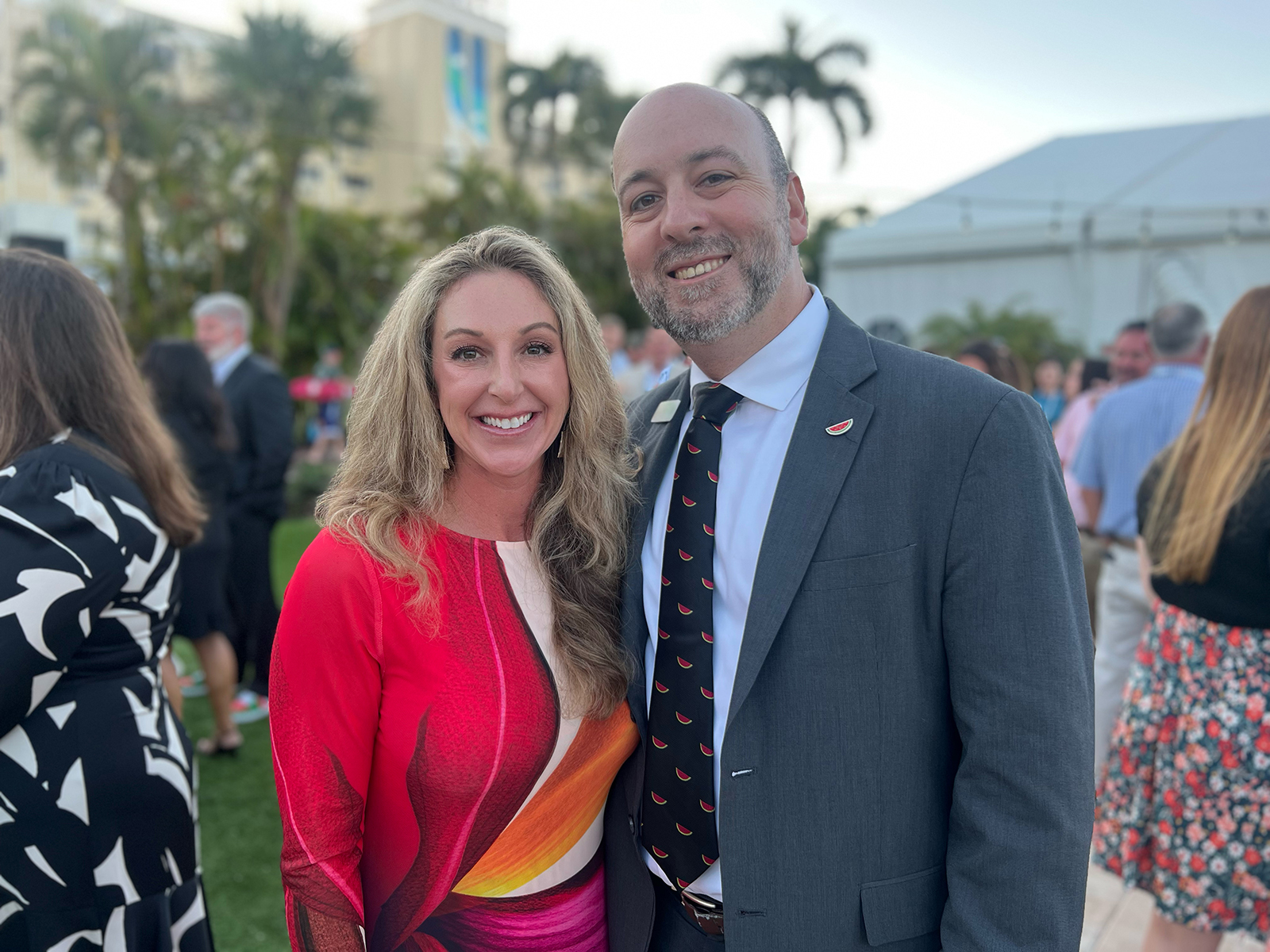 Incoming NWA President Jordan Carter of Leger & Son with NWA Executive Director George Szczepanski.