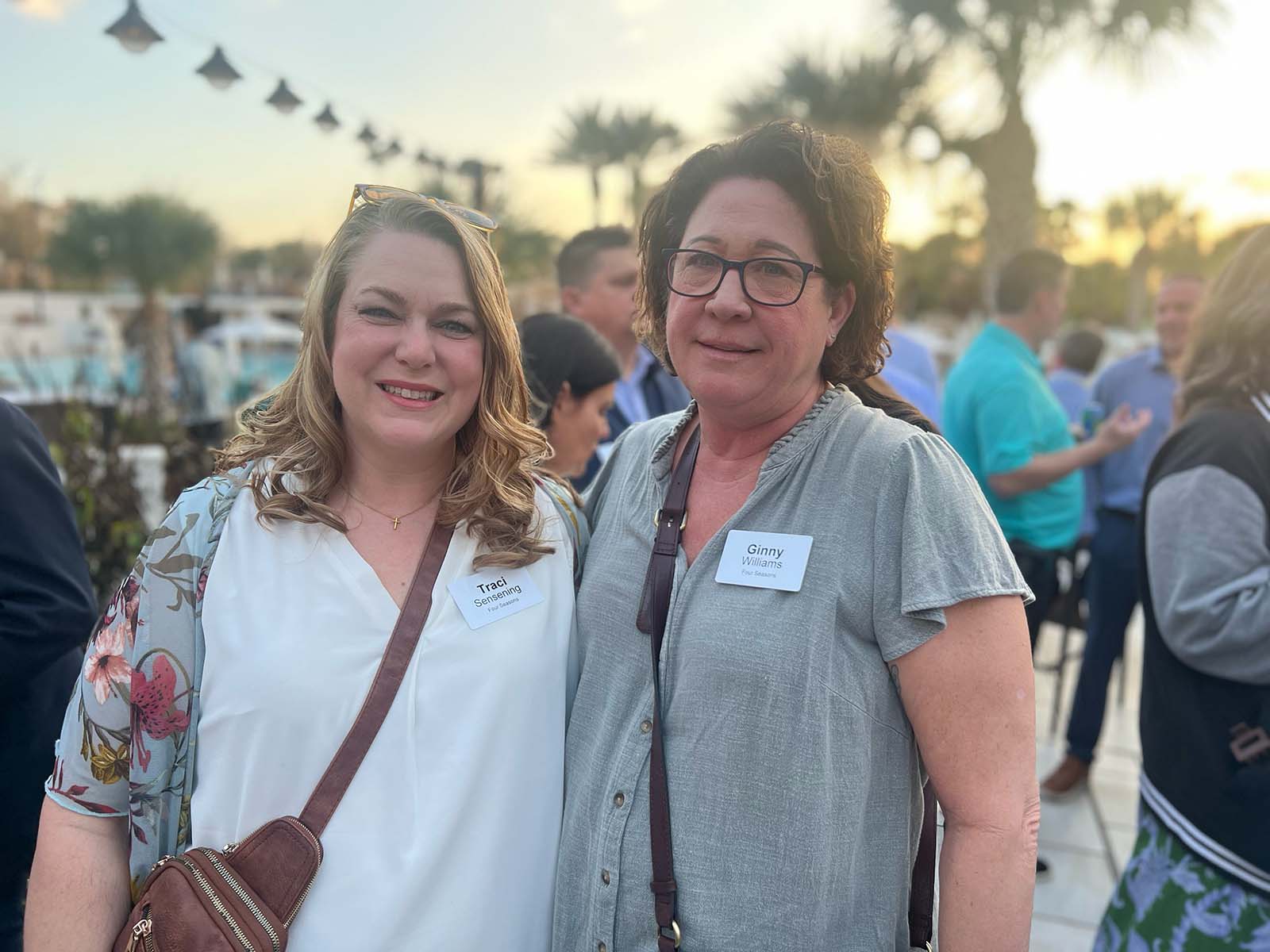 Traci Sensenig and Ginny Williams of Four Seasons Produce.