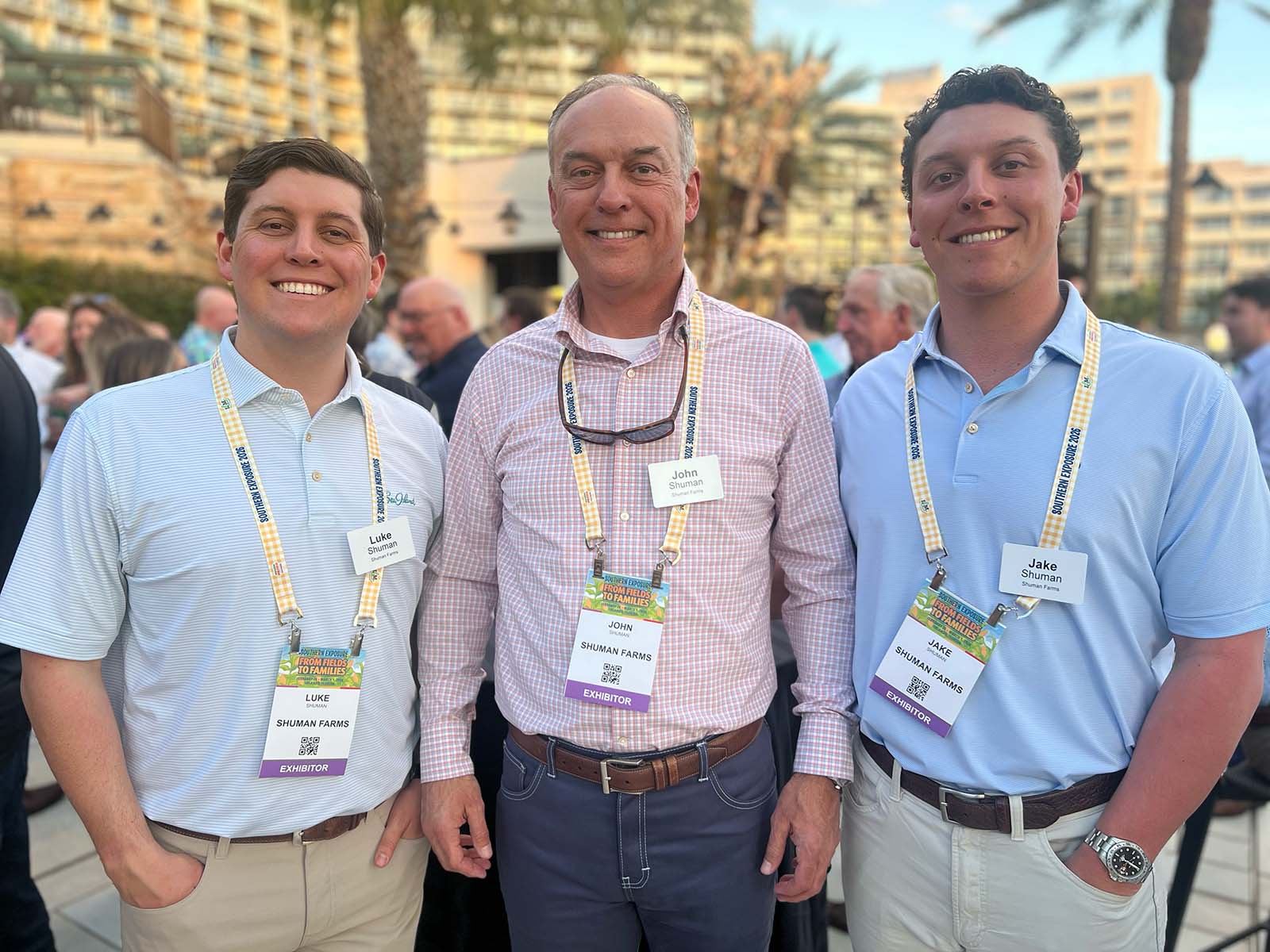 Representing Shuman Farms were Luke, John and Jake Shuman.
