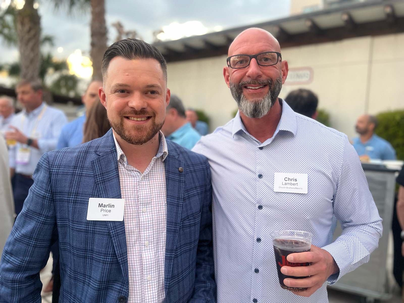 Marlin Price of UNFI and Chris Lambert of Church Bros.
