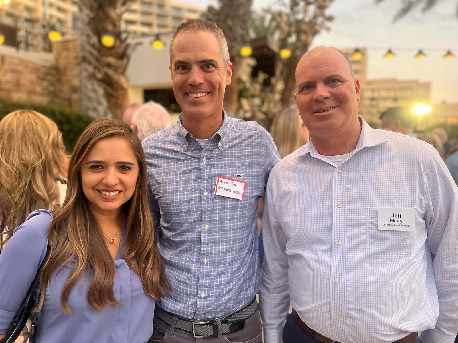 Ingrid Lozano, Kenneth Todd and Jeff Murray of Del Monte Fresh.