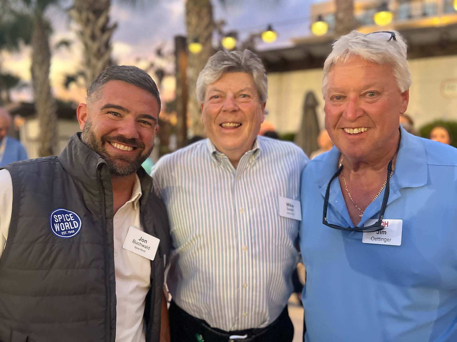 Jon Buchwald and Mike Smith of Spice World with Jim Oettinger of JOH.