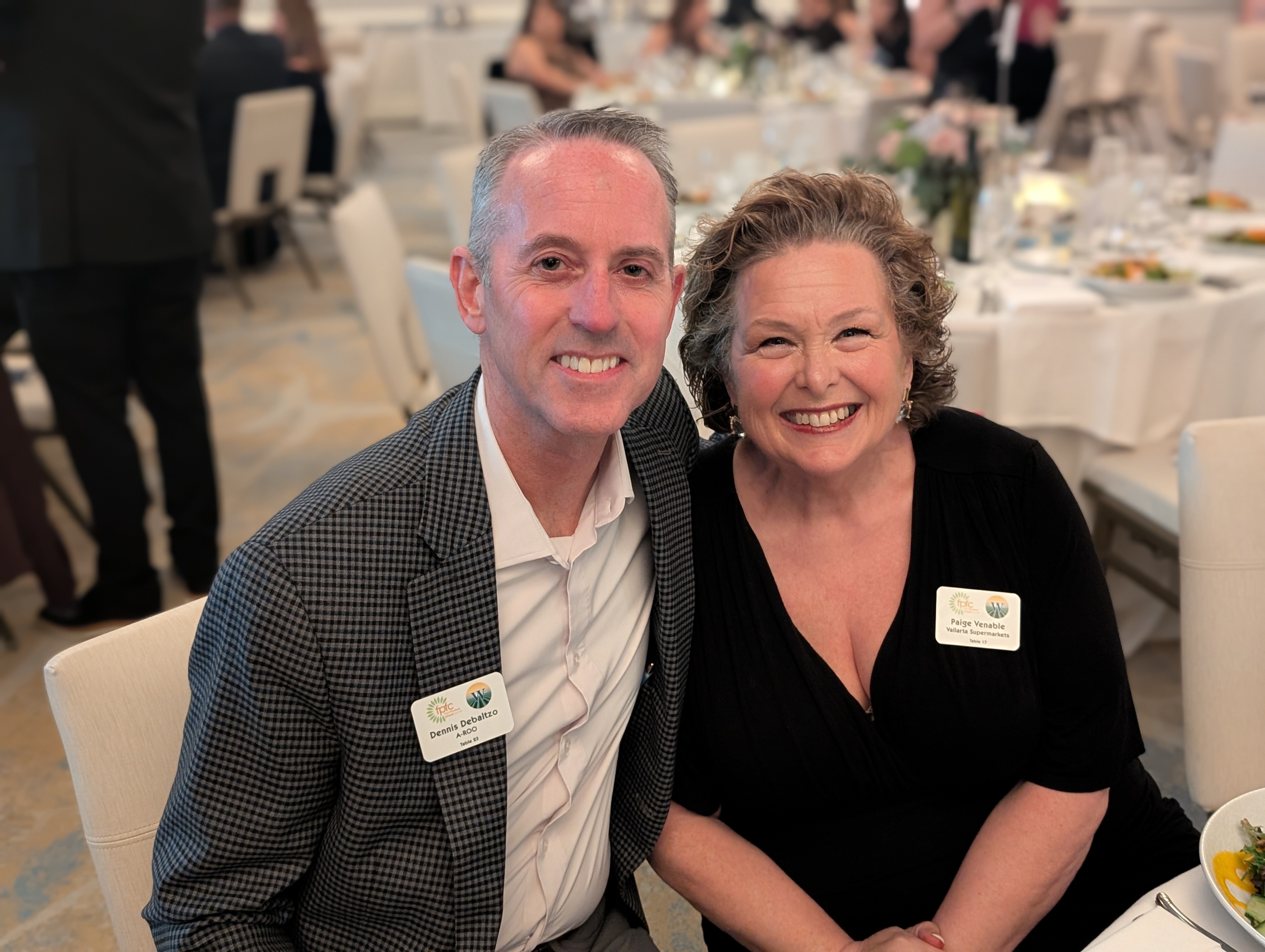 Dennis Debaltzo of A-ROO and Paige Venable Vallarta Supermarkets.