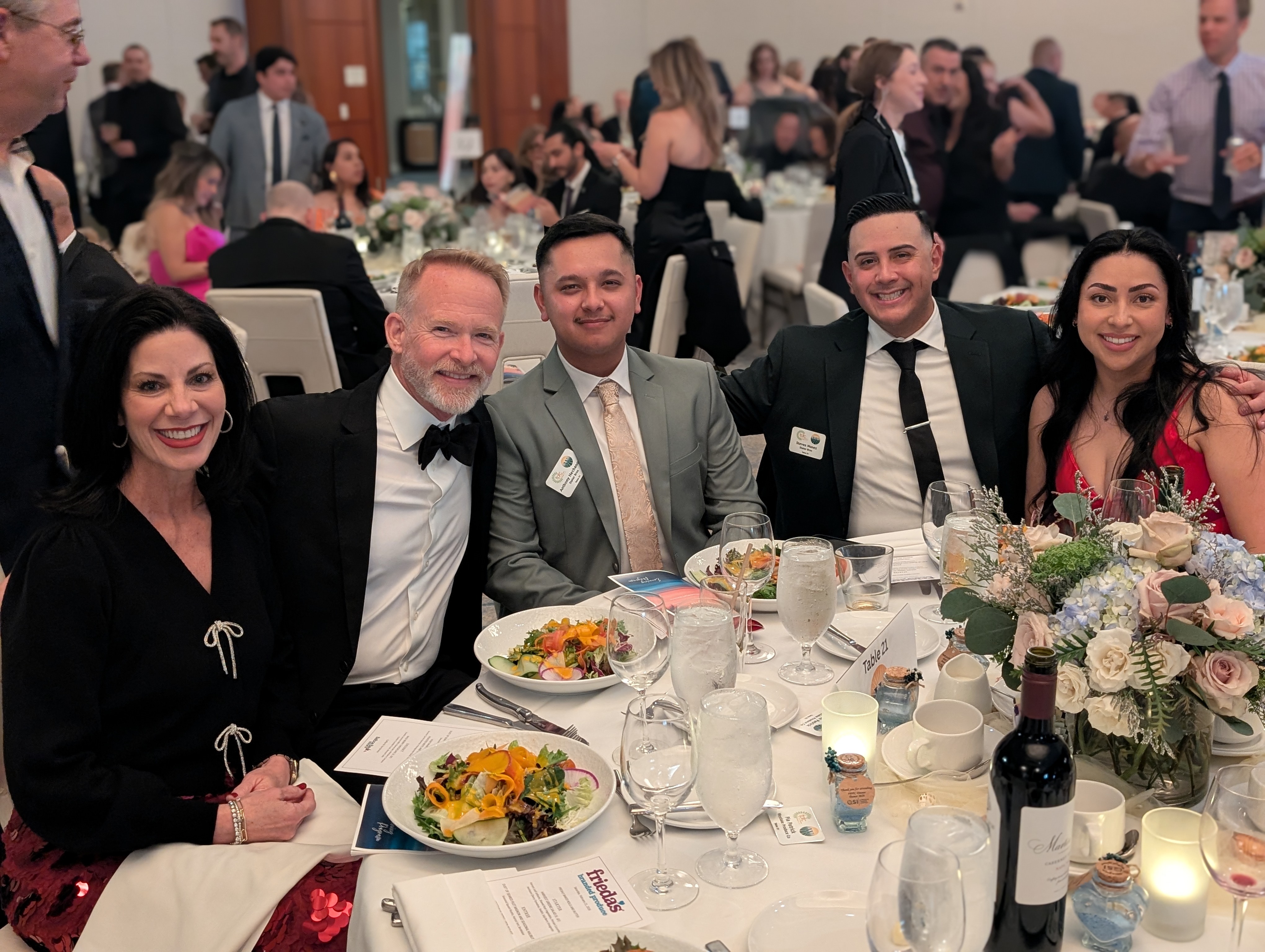 Pia and Shawn Patrick of Westlake Produce Co., Anthony Hechanova and Steven and Yvette Nunez of Stater Bros.