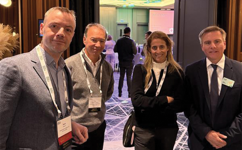Steve Alaerts of foodcareplus, Ivan Marambio Castano and Claudia Soler of Chilean Fresh Fruit Association and Iván Correa of IFPA.