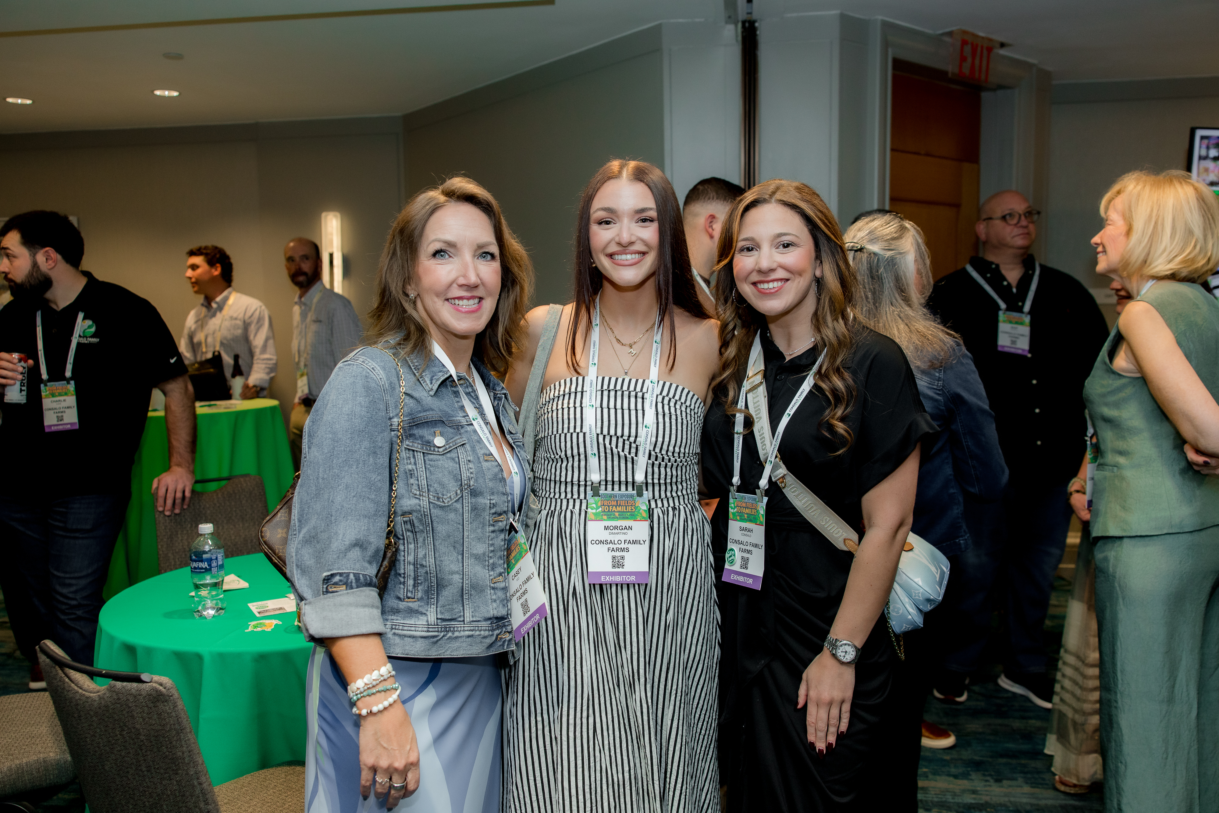 Casey Kio, Morgan Dimartino and Sarah Consalo of Consalo Family Farms. 