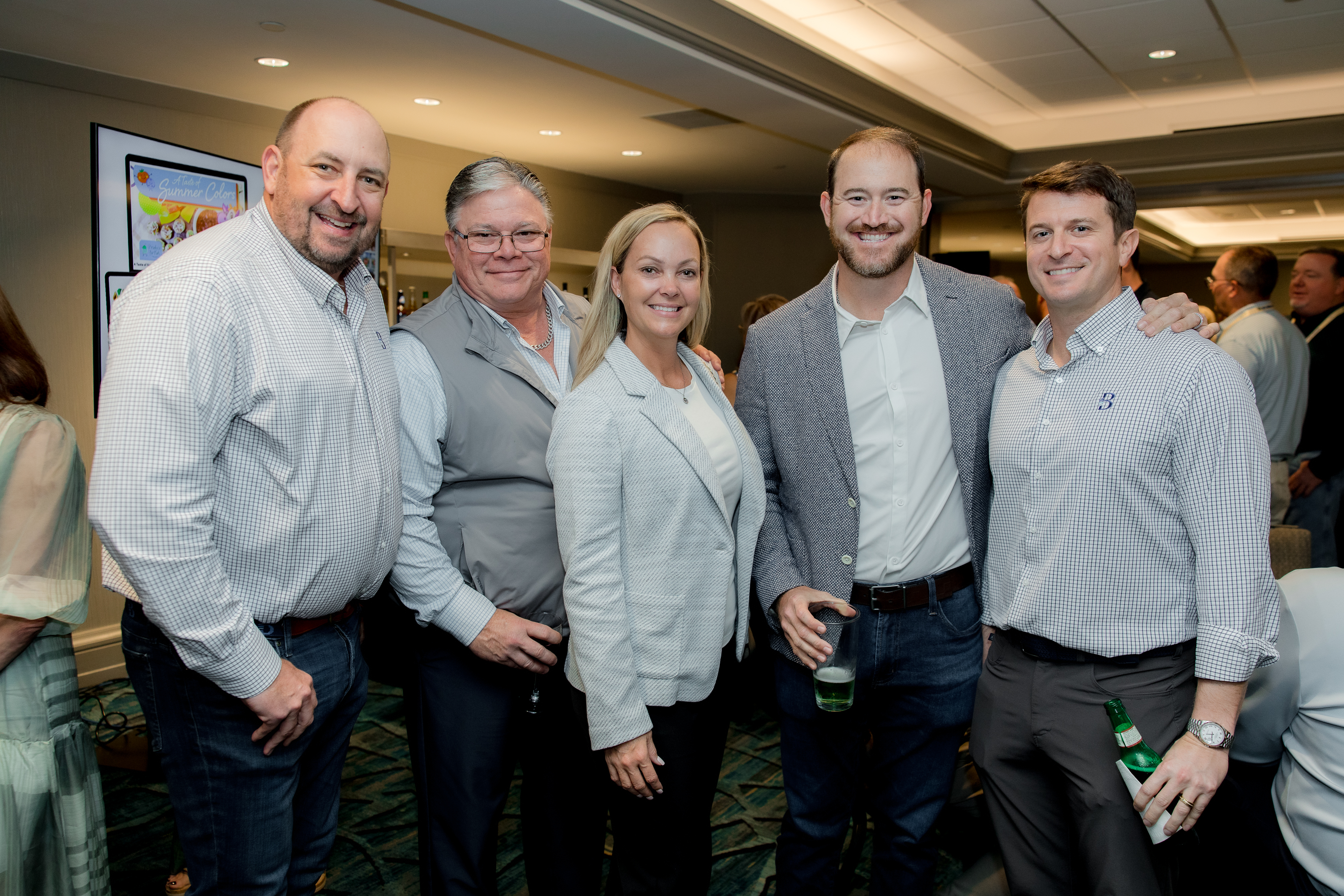 Gary Royal, Gary Schneider, Erin McCulloch-Crume, Chris Chatterton and Greg Betz of Bay Food Brokerage.