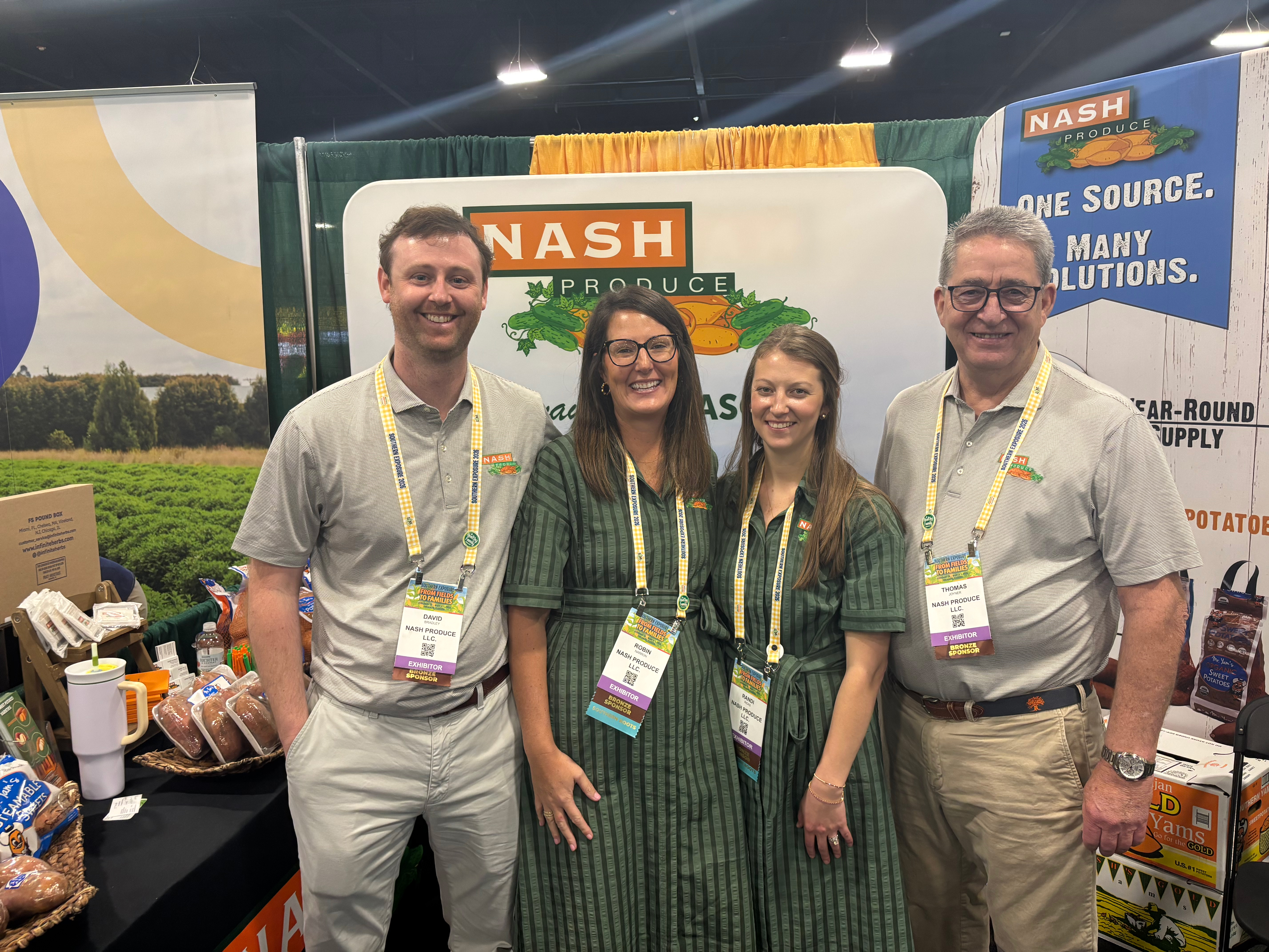 David Bradley, Robin Narron, Randi Ricks and Thomas Joyner of Nash Produce.