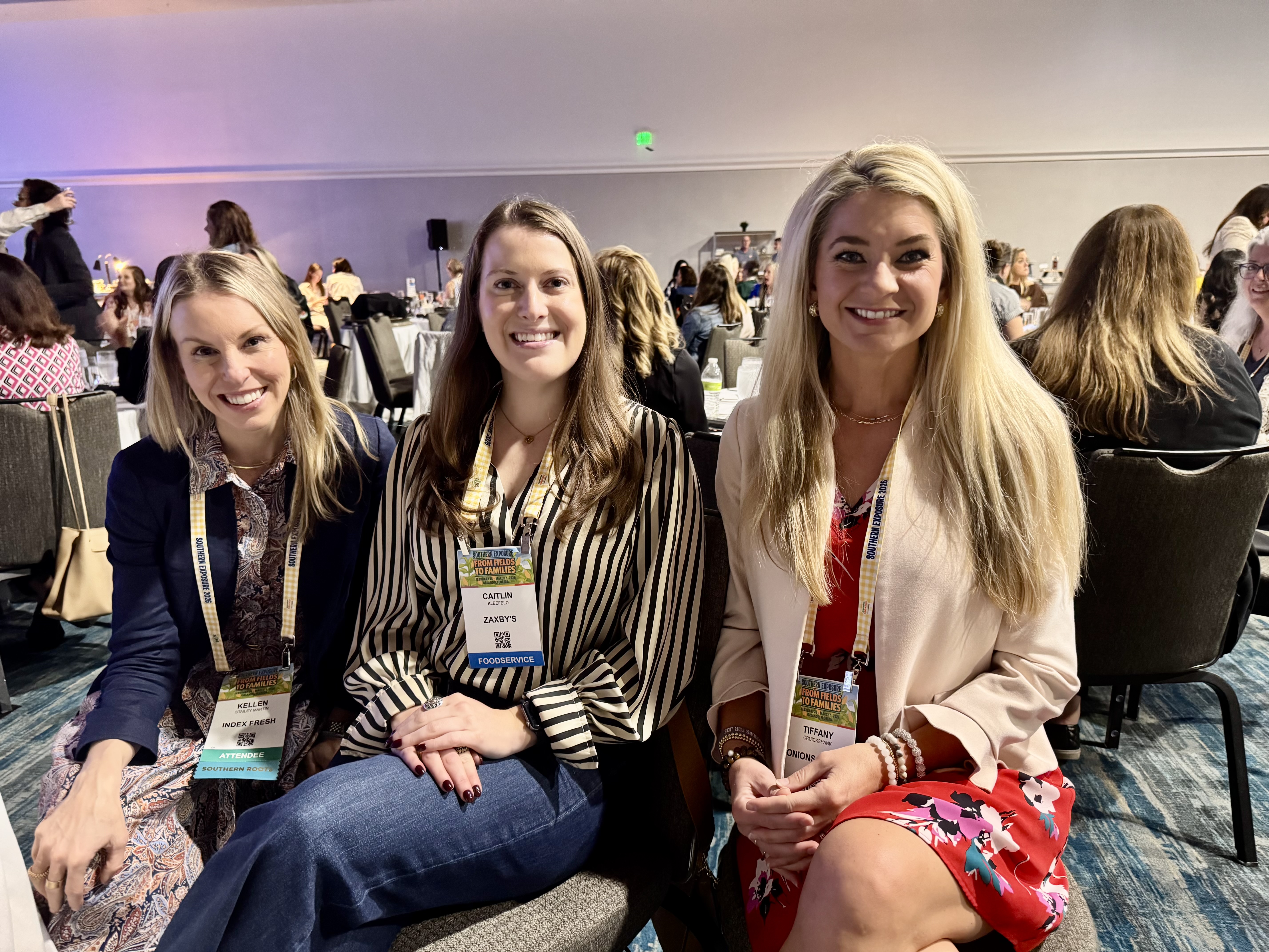 Kellen Stailey Martin of Index Fresh, Caitlin Kleefeld of Zaxby’s and Tiffany Cruickshank of Onions 52 Inc.