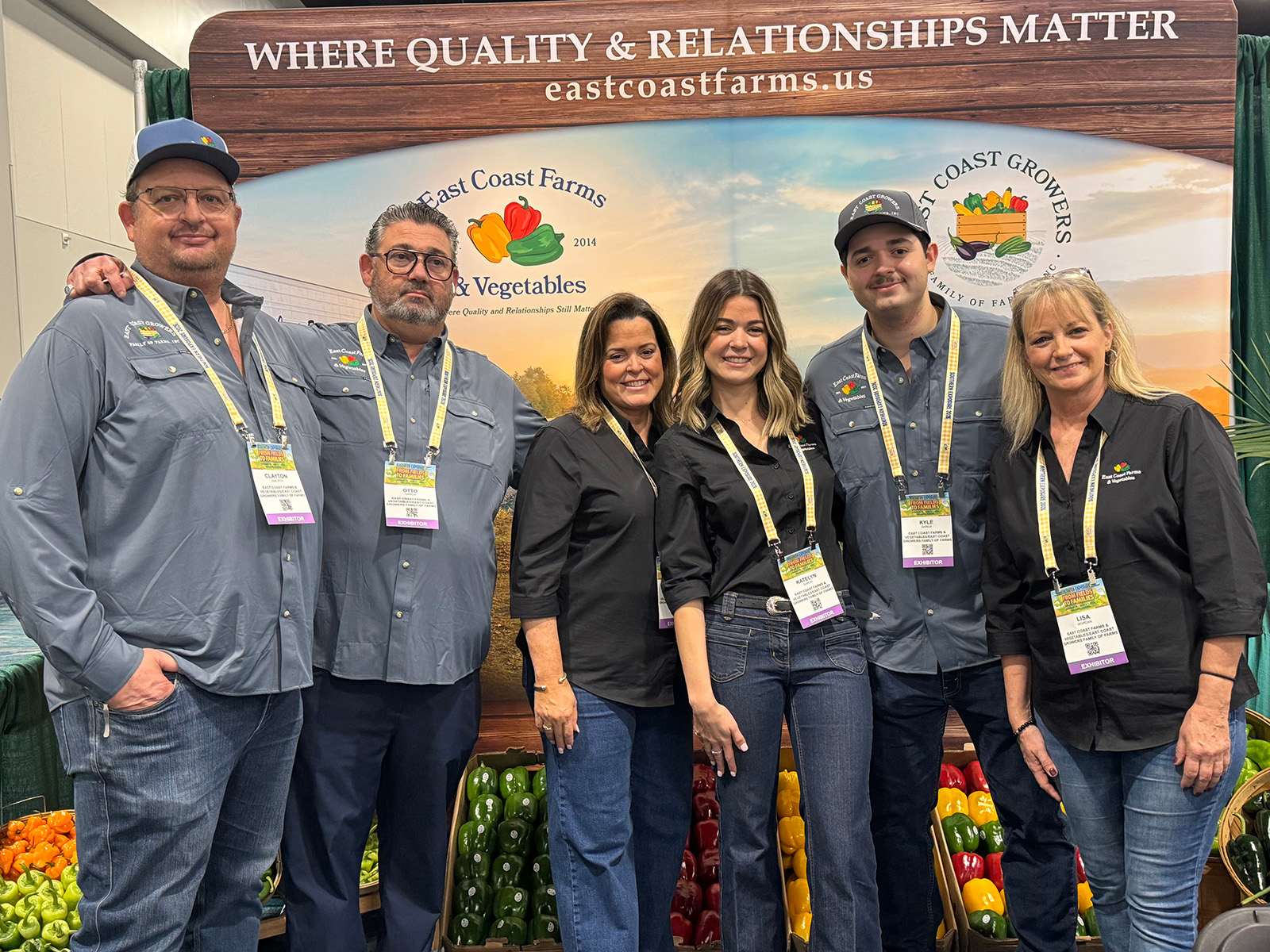 The team at East Coast Farms & Vegetable/ East Coast Growers Family of Farms.