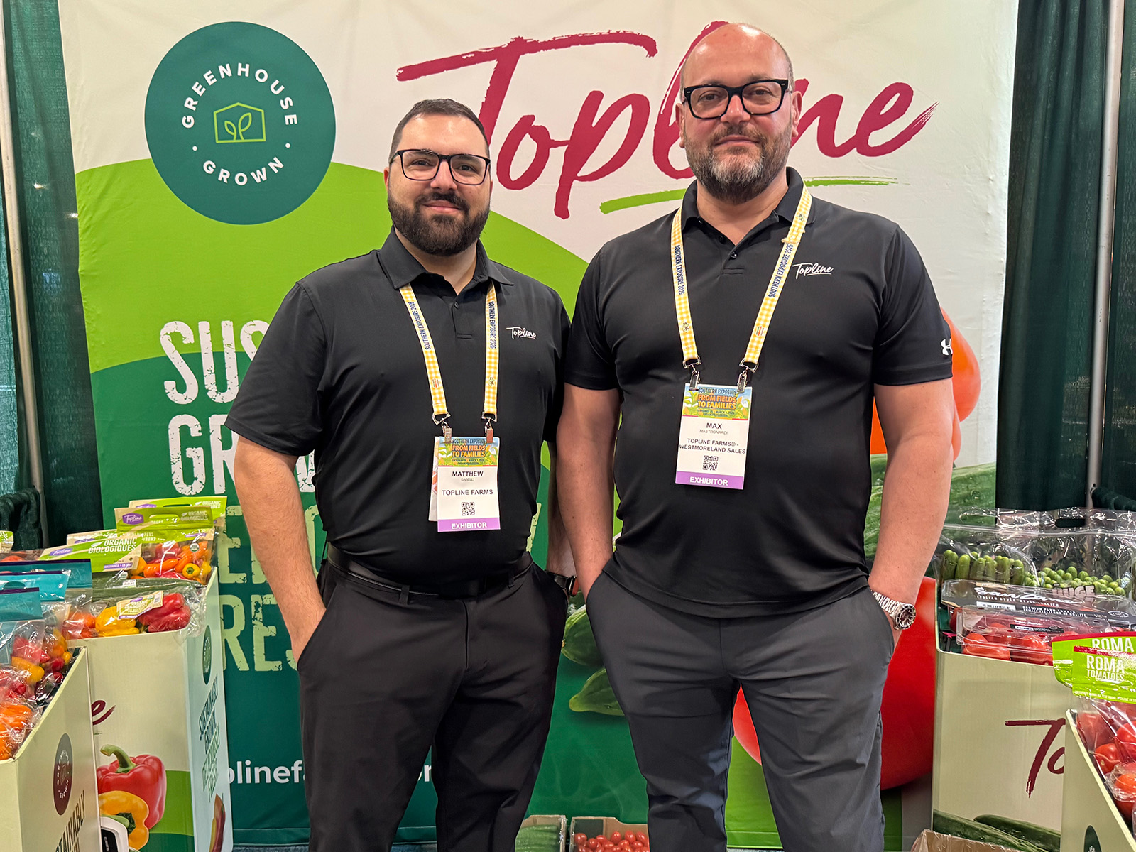 Matthew Sabelli and Max Mastronardi of Topline Farms/ Westmoreland Sales.