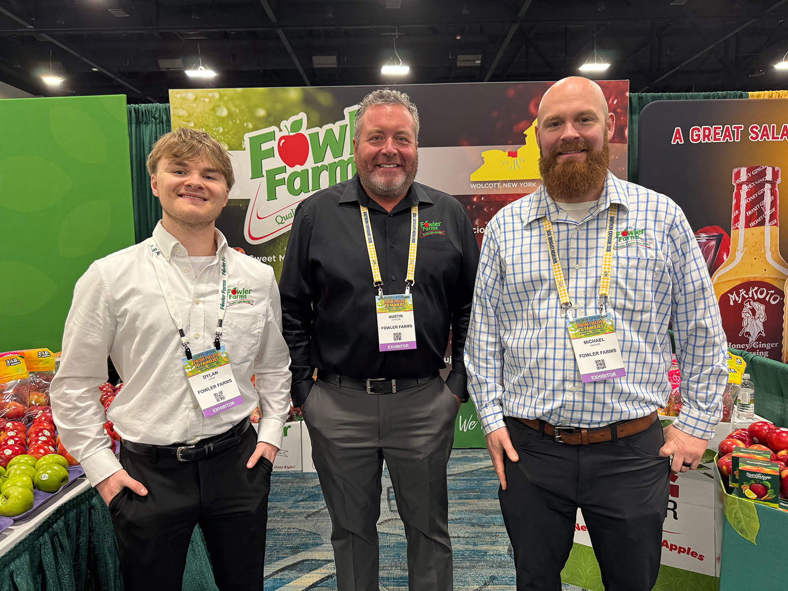 Dylan Lang, Austin Fowler and Michael Hacker of Fowler Farms.