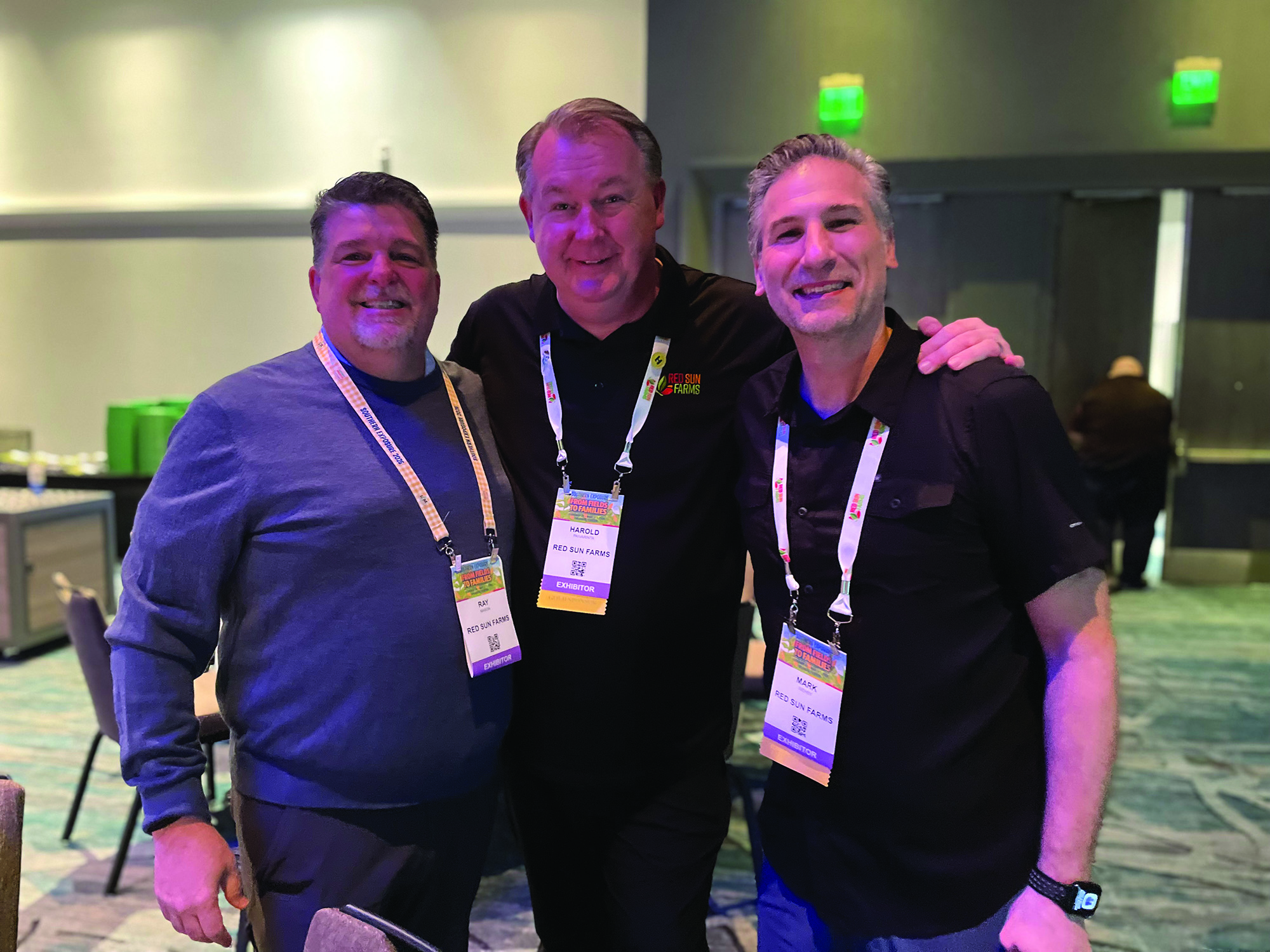 Ray Mason, Harold Paivarinta and Mark Wehby of Red Sun Farms.