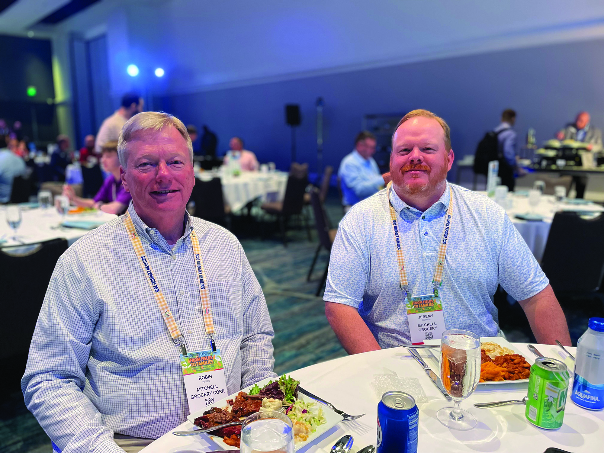 Robin Hayes and Jeremy Godwin of Mitchell Grocery Corp.