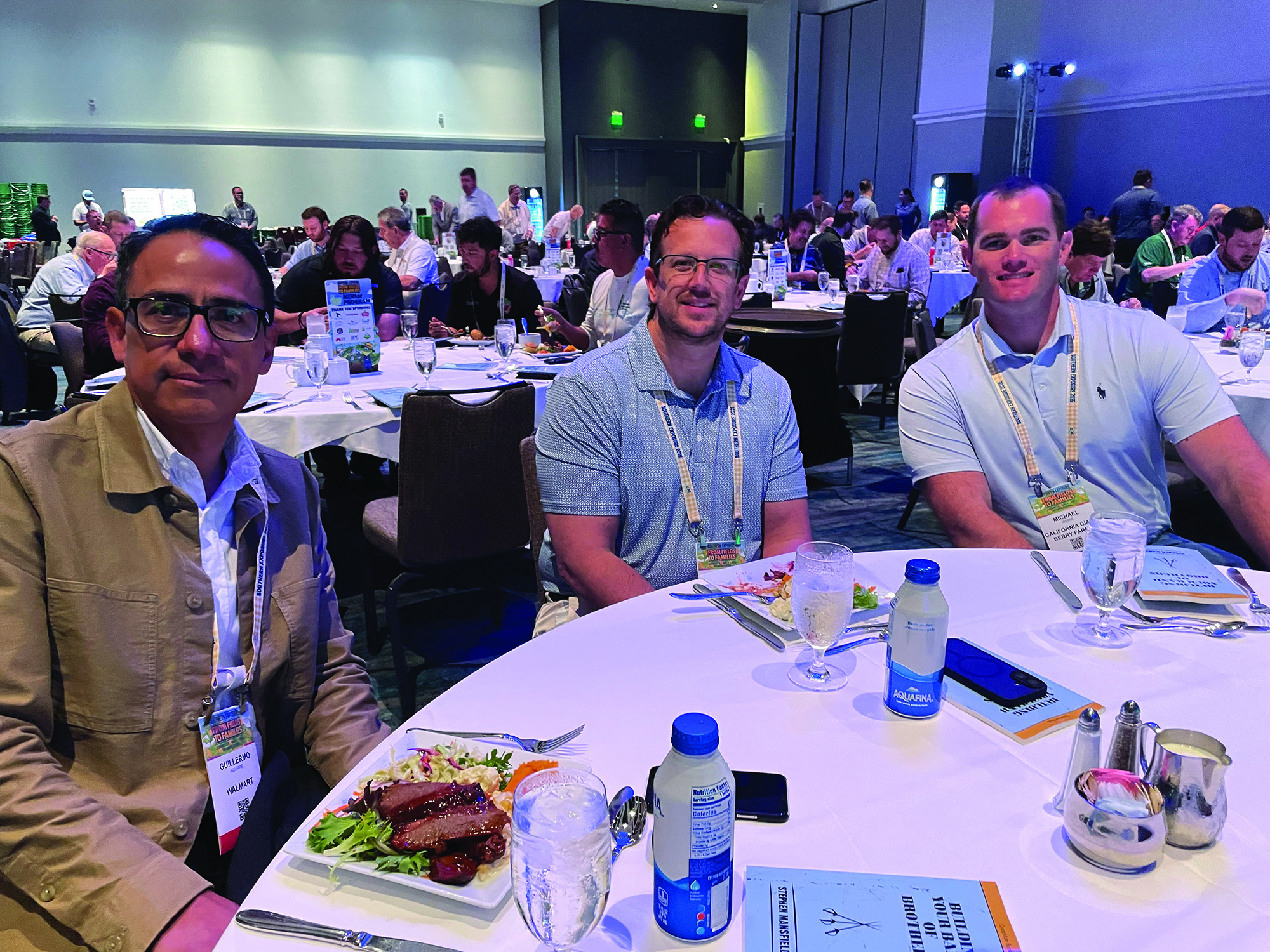 Guillermo Aguirre of Walmart, Gary Lambert of United Supermarkets and Mitchell Weber of California Giant Berry Farms.
