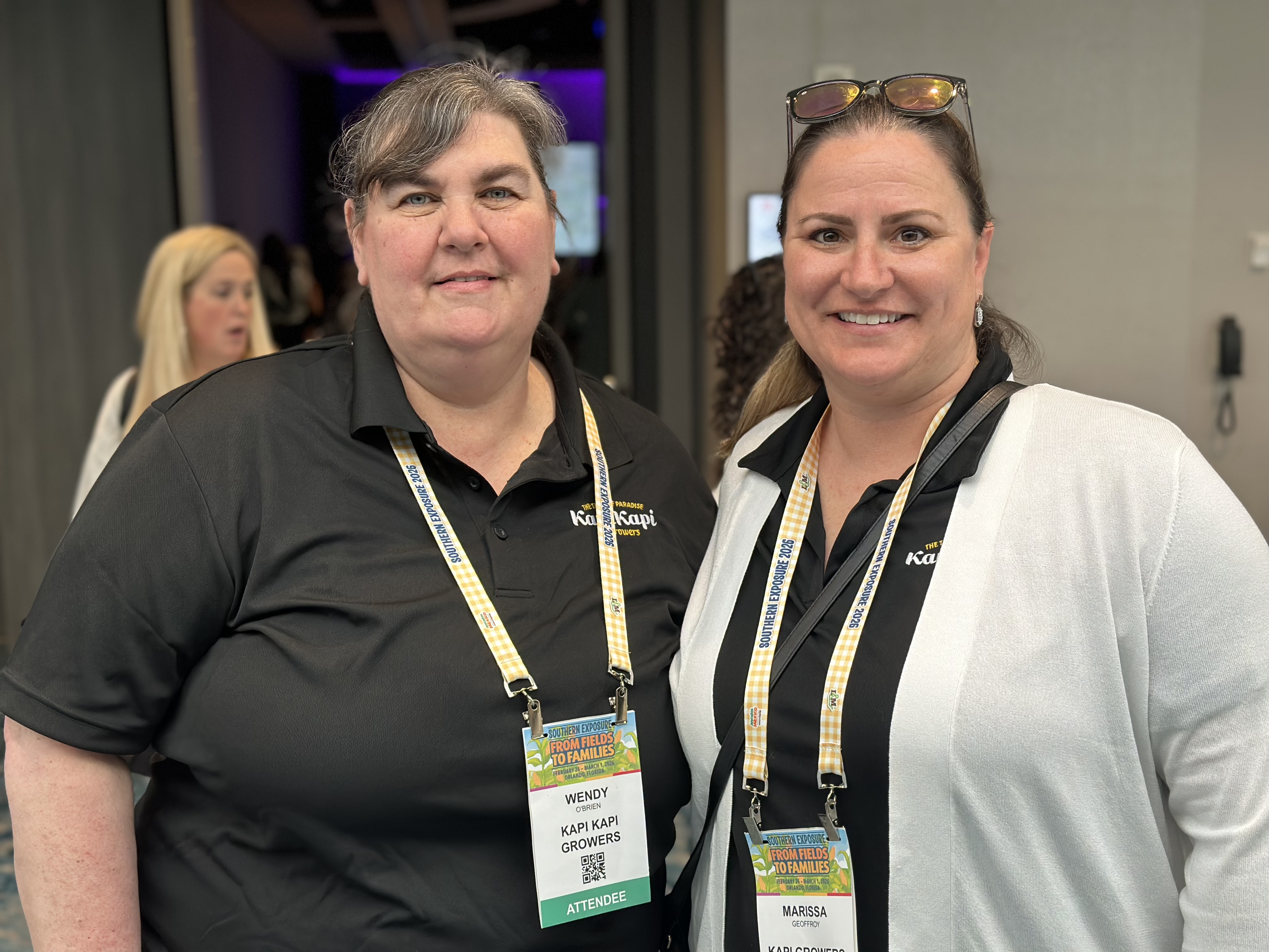 Wendy O’Brien and Marissa Geoffroy of Kapi Growers. 