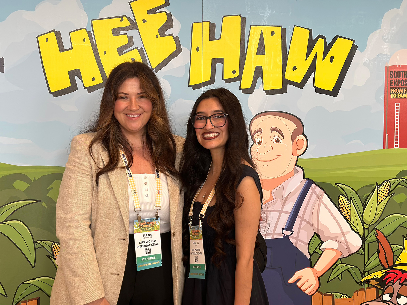 Elena Hernandez and Angelic Meza of Sun World International.