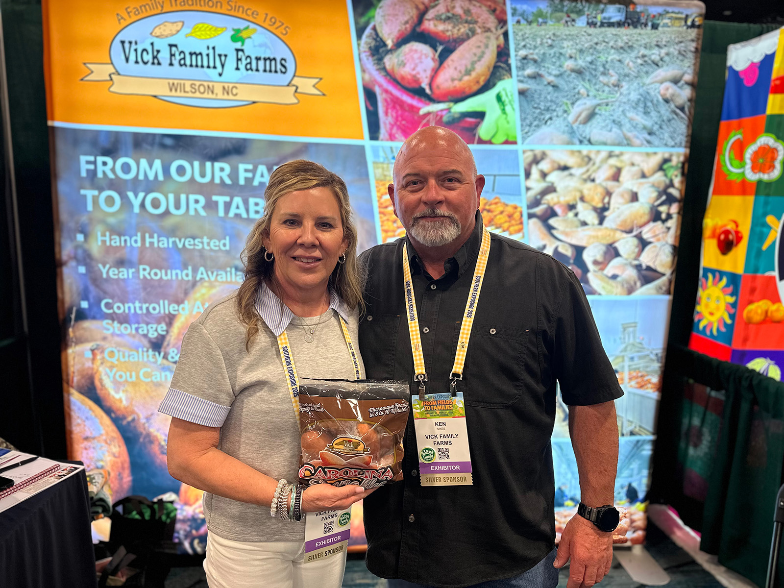 Charlotte Vick and Ken Sikes of Vick Family Farms.