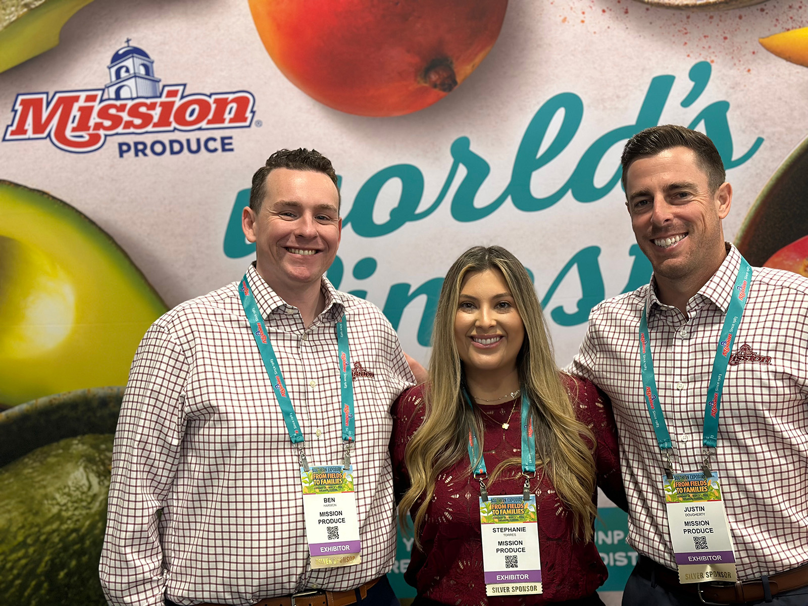 Ben Harmon, Stephanie Torres and Justin Dougherty of Mission Produce.