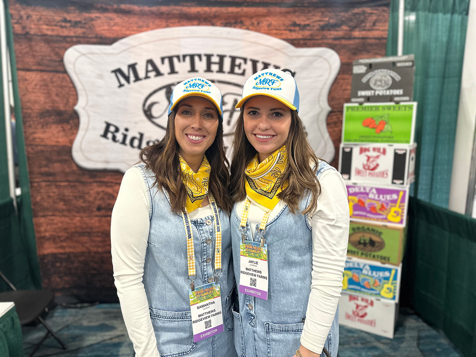 Samantha Gilbert and Jaylie Lourens of Matthews Ridgeview Farms.