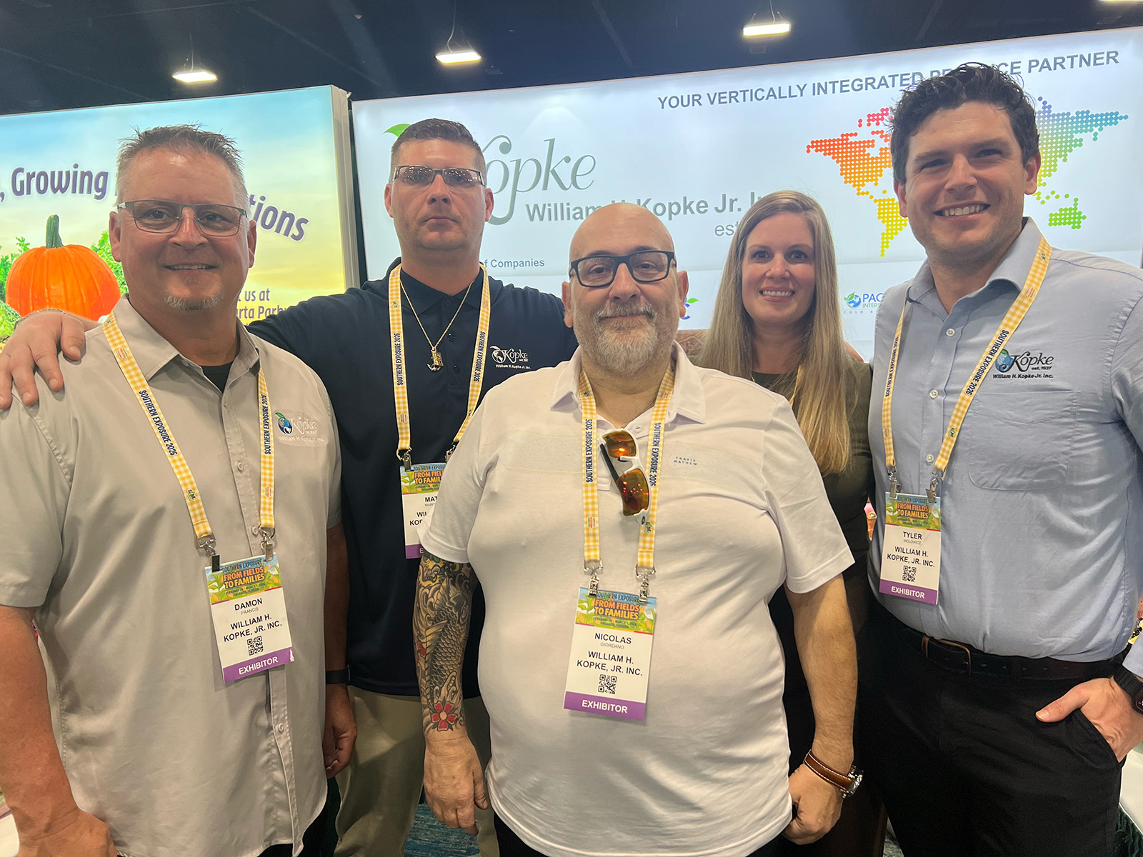 At the William H. Kopke booth were Damon Francis, Matt Maronski, Nicolas Giordano, Christine McCullough and Tyler Wolowicz.