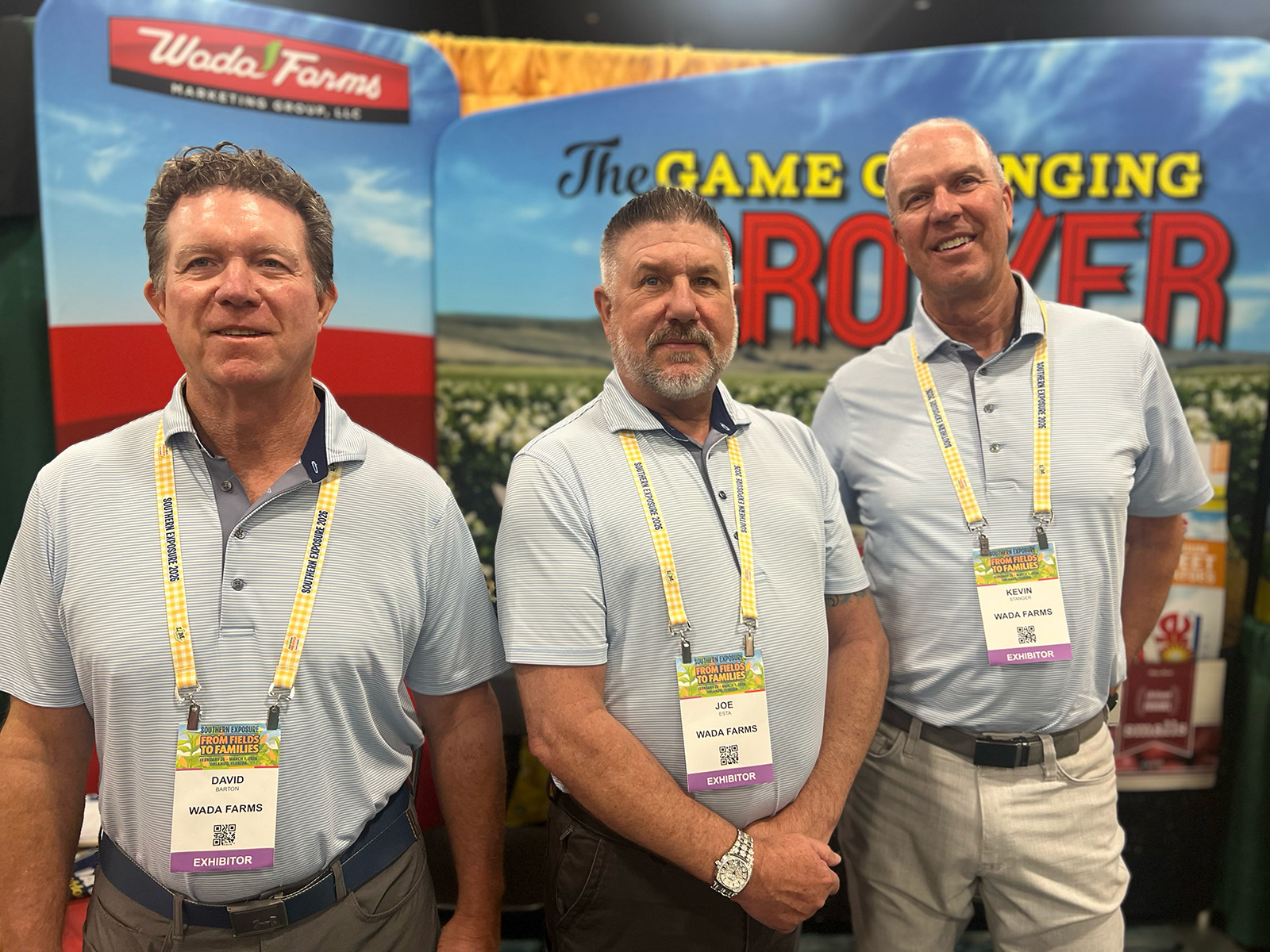 David Barton, Joe Esta and Kevin Stanger of Wada Farms.