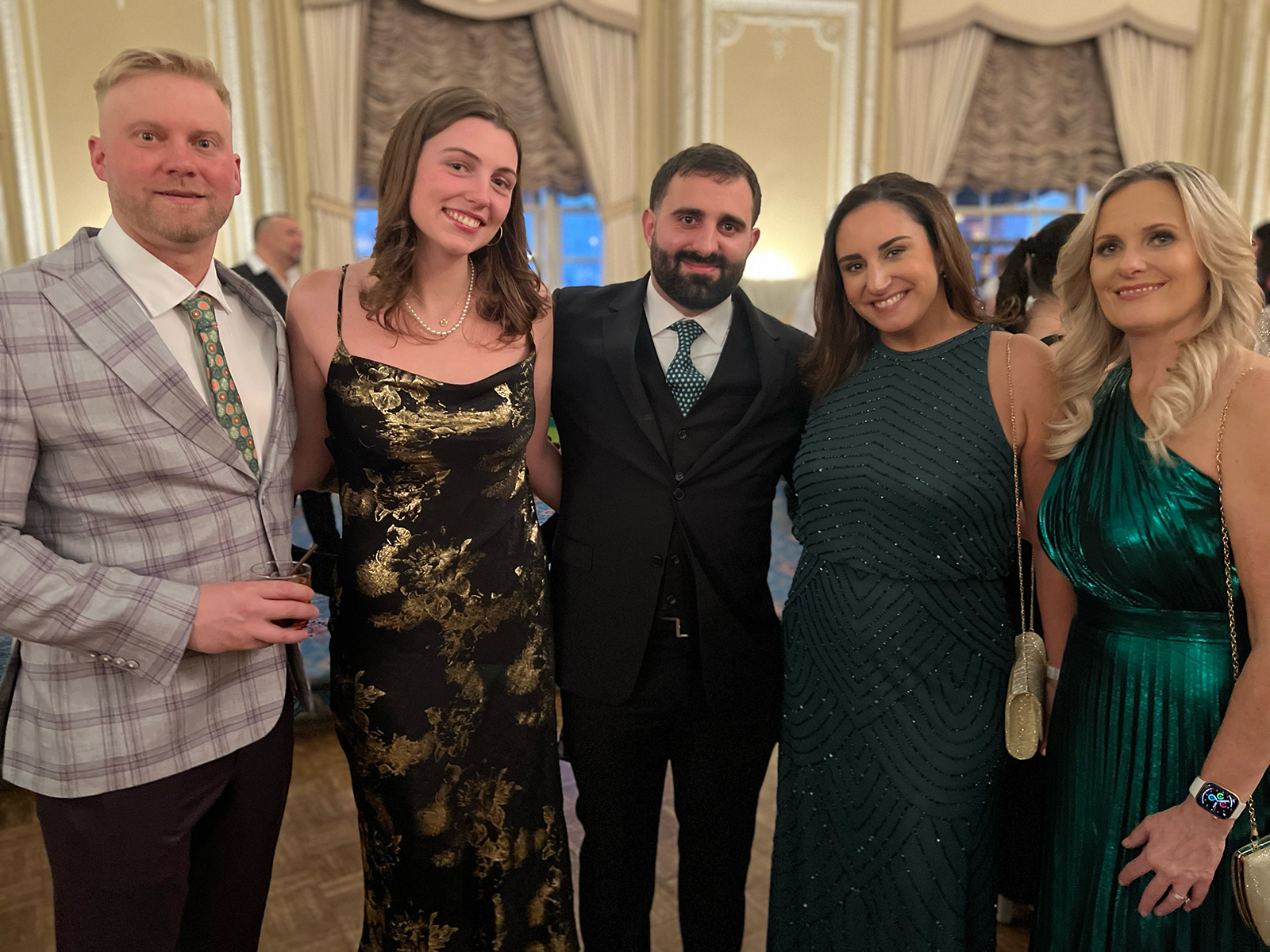 Colin Szawlowski of Barnwood Valley Farms with Gabby Palmisano, Justin Oppici, Raquel Mello and Yvonne D’Amato of Hapco Farms.