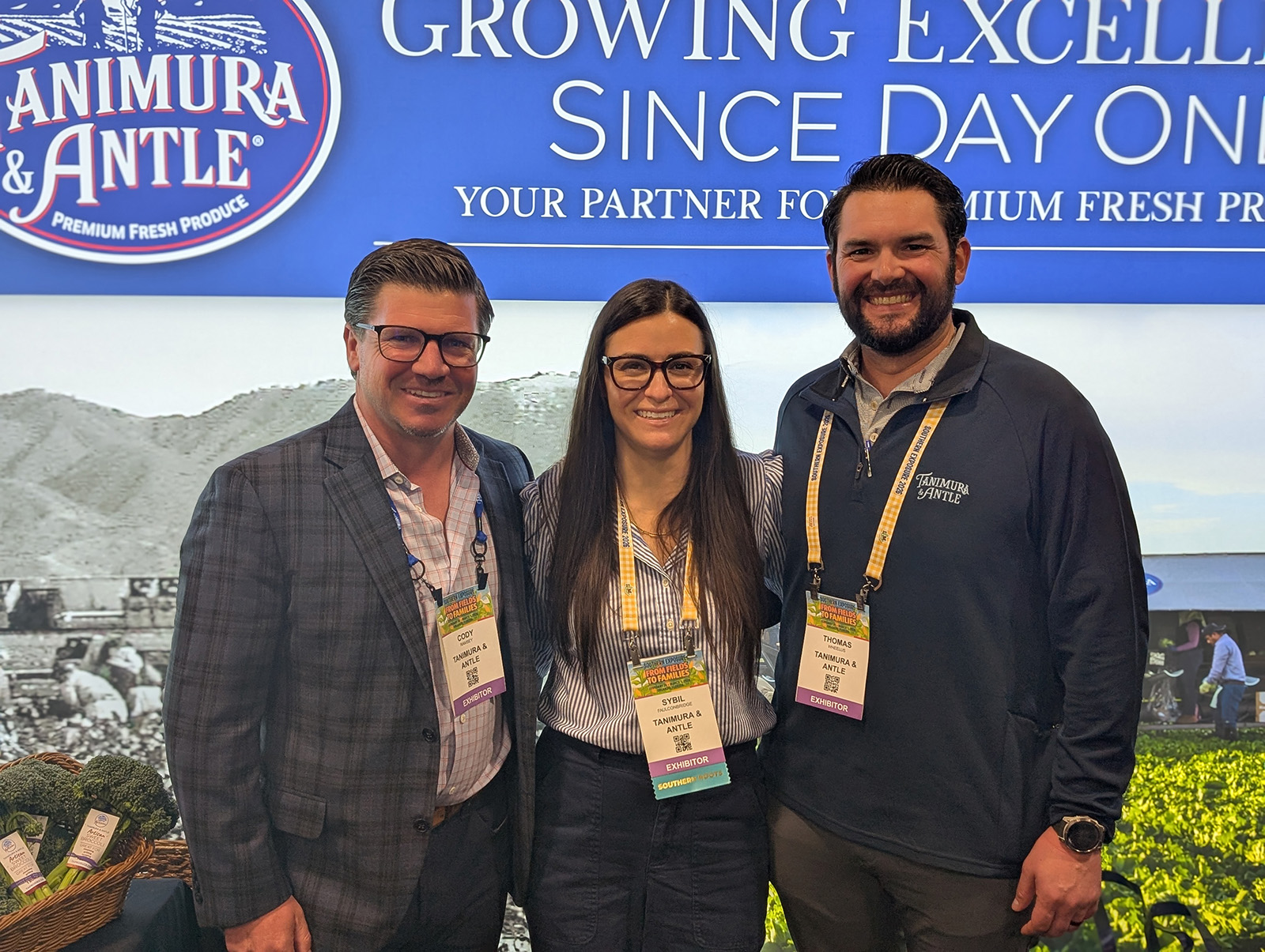 Cody Ramsey, Sybil Faulconbridge and Thomas Wheelus of Tanimura & Antle.