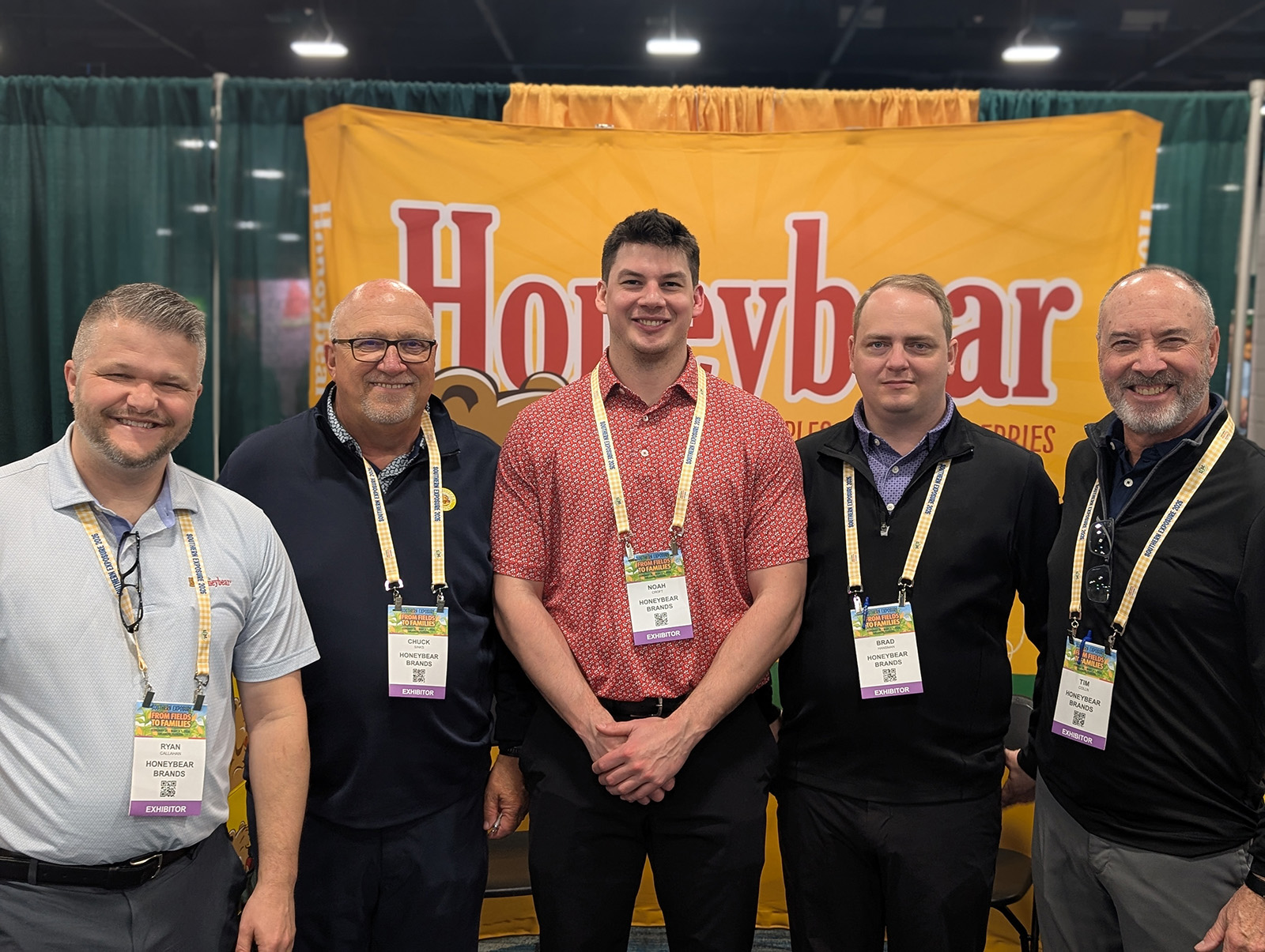 Ryan Callahan, Chuck Sinks, Noah Croft, Brad Hansman and Tim Colln of Honeybear Brands.