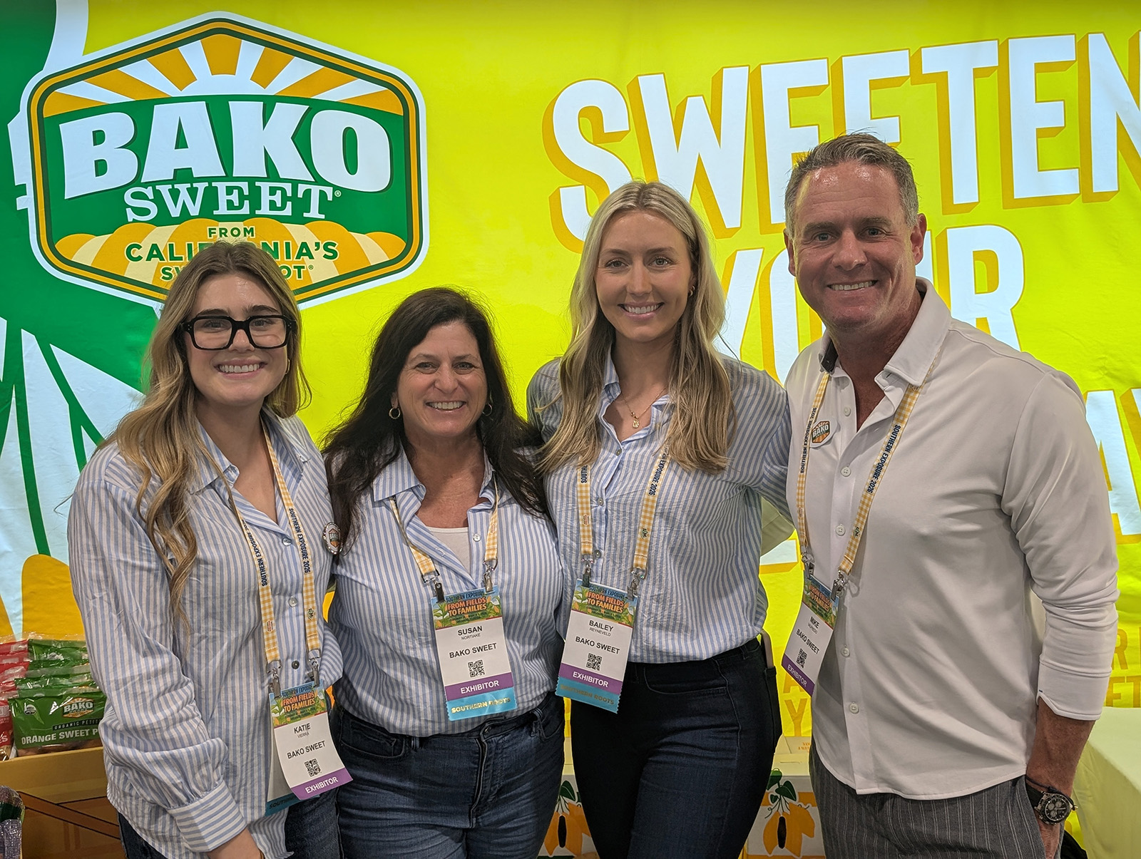 Katie Vierra, Susan Noratake, Bailey Reyneveld and Mike Valpredo of Bako Sweet.
