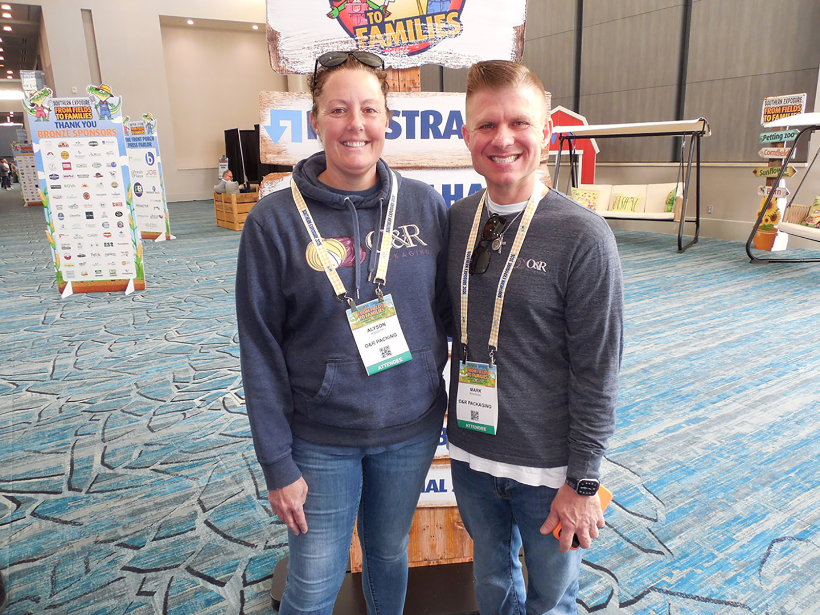 Alyson and Mark Rogowski of O&R Packaging.