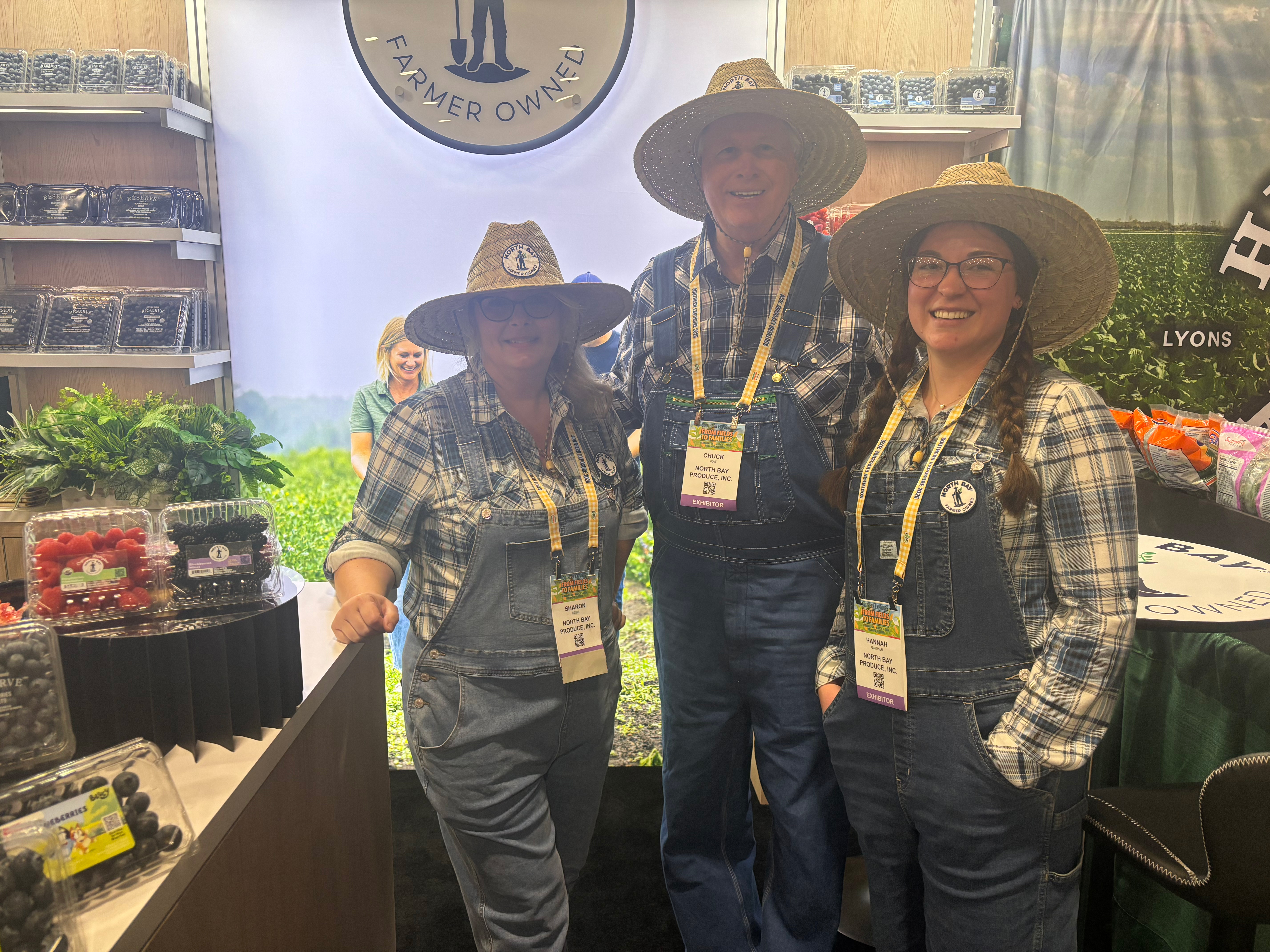 Sharon Robb, Chuck Yow and Hannah Gaither of North Bay Produce.