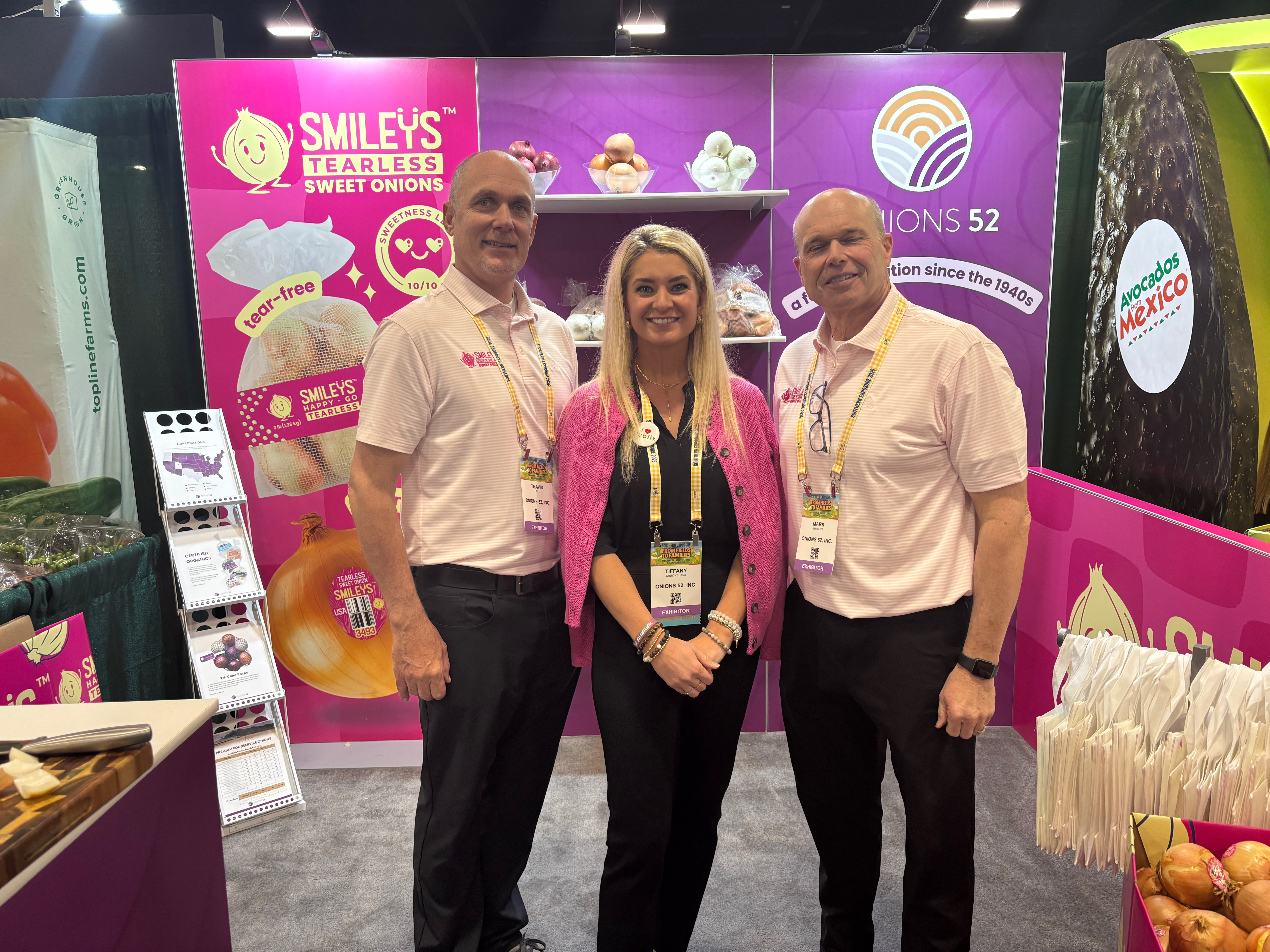 Travis Hess, Tiffany Cruickshank and Mark Malburg of Onions 52 Inc.