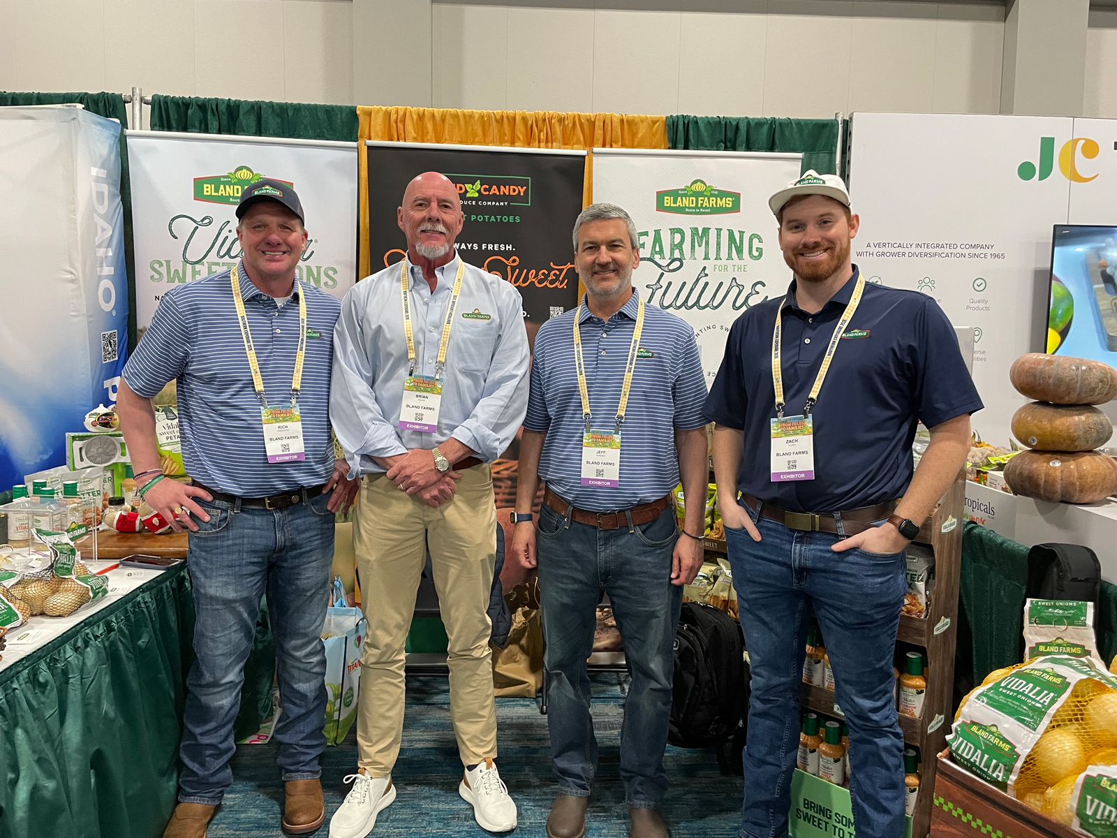 Rich Pazderski, Brian Silvas, Jeff Rhoden and Zach Allen of Bland Farms.
