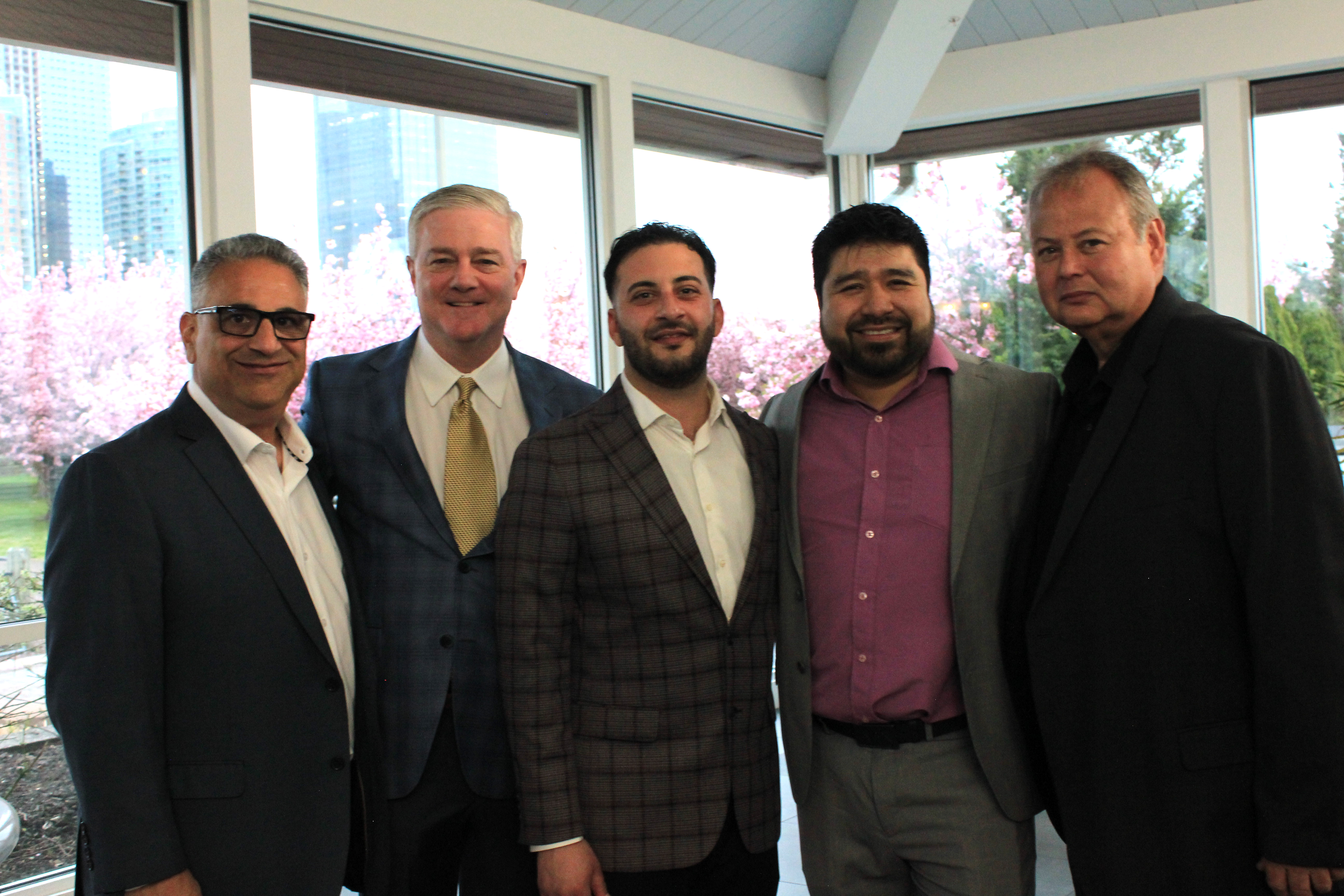Larry Longo, George Binck, Domenic Russo, Siloe Perez and Frank Galindo of Procacci Bros.