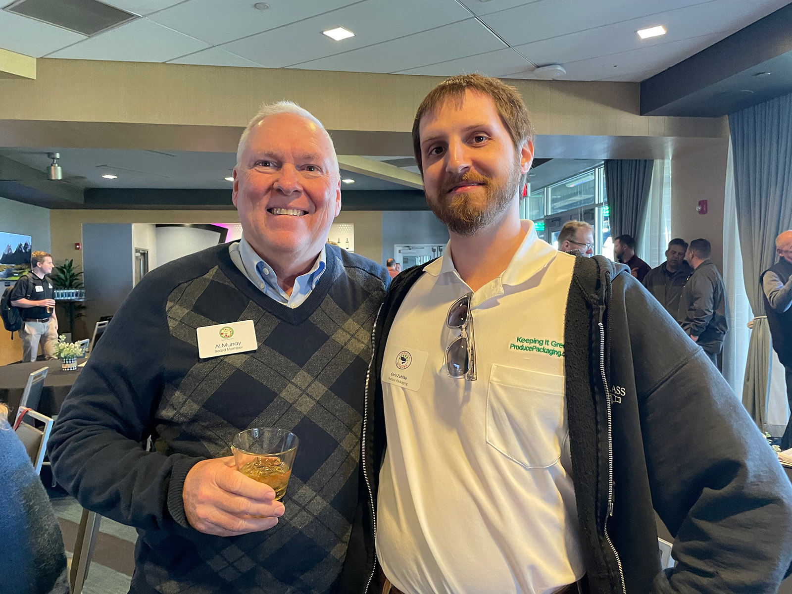Al Murray of the Eastern Produce Council and Chris Zuhlke of Produce Packaging.