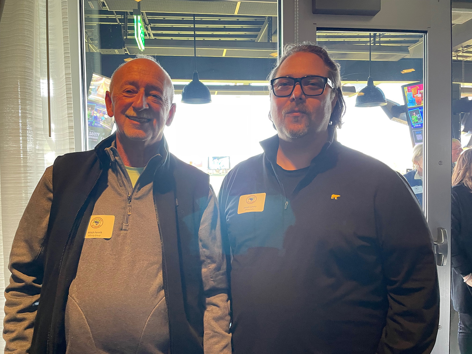 Mitch Fennik of Affinity Group and Joseph Latona of Affinity Sales.    