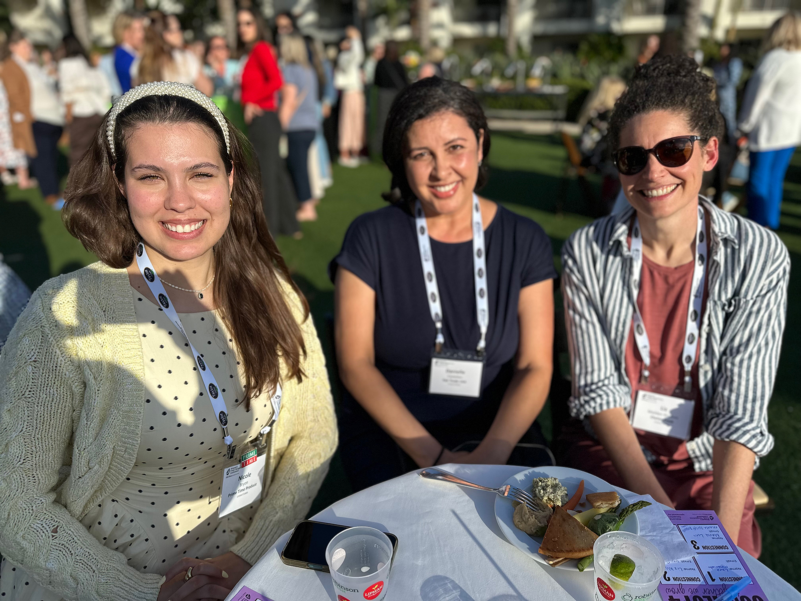 Nicole Bryon of Prime Time Produce, Danielle Castellon of Fair Trade and Liz Madden Wisdom of  Chelan Fresh.